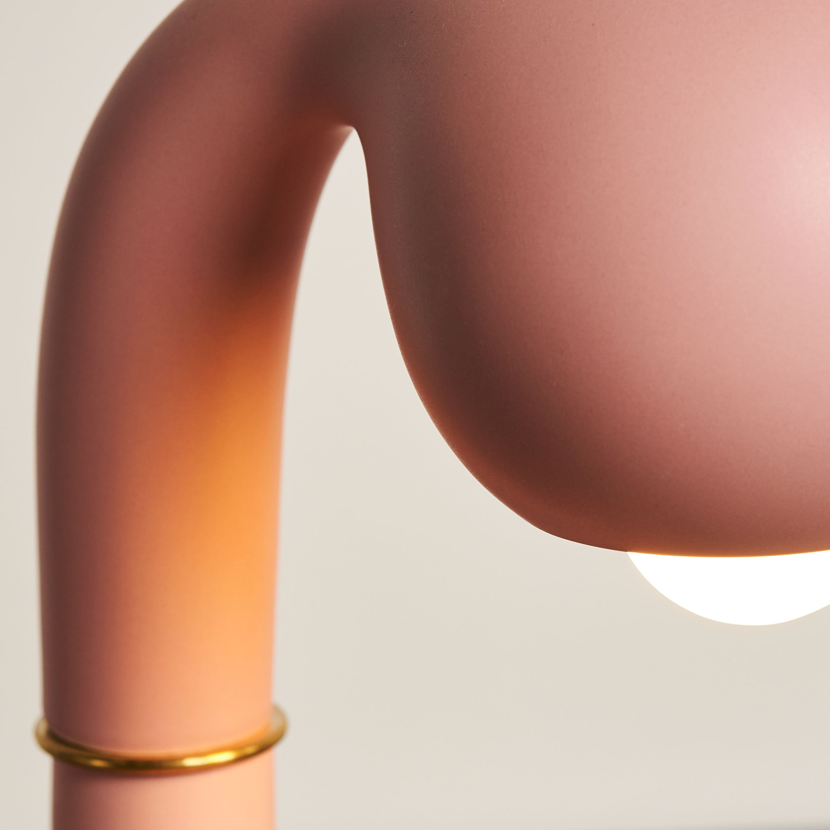 9388 Matte Pink 12” TABLE LAMP