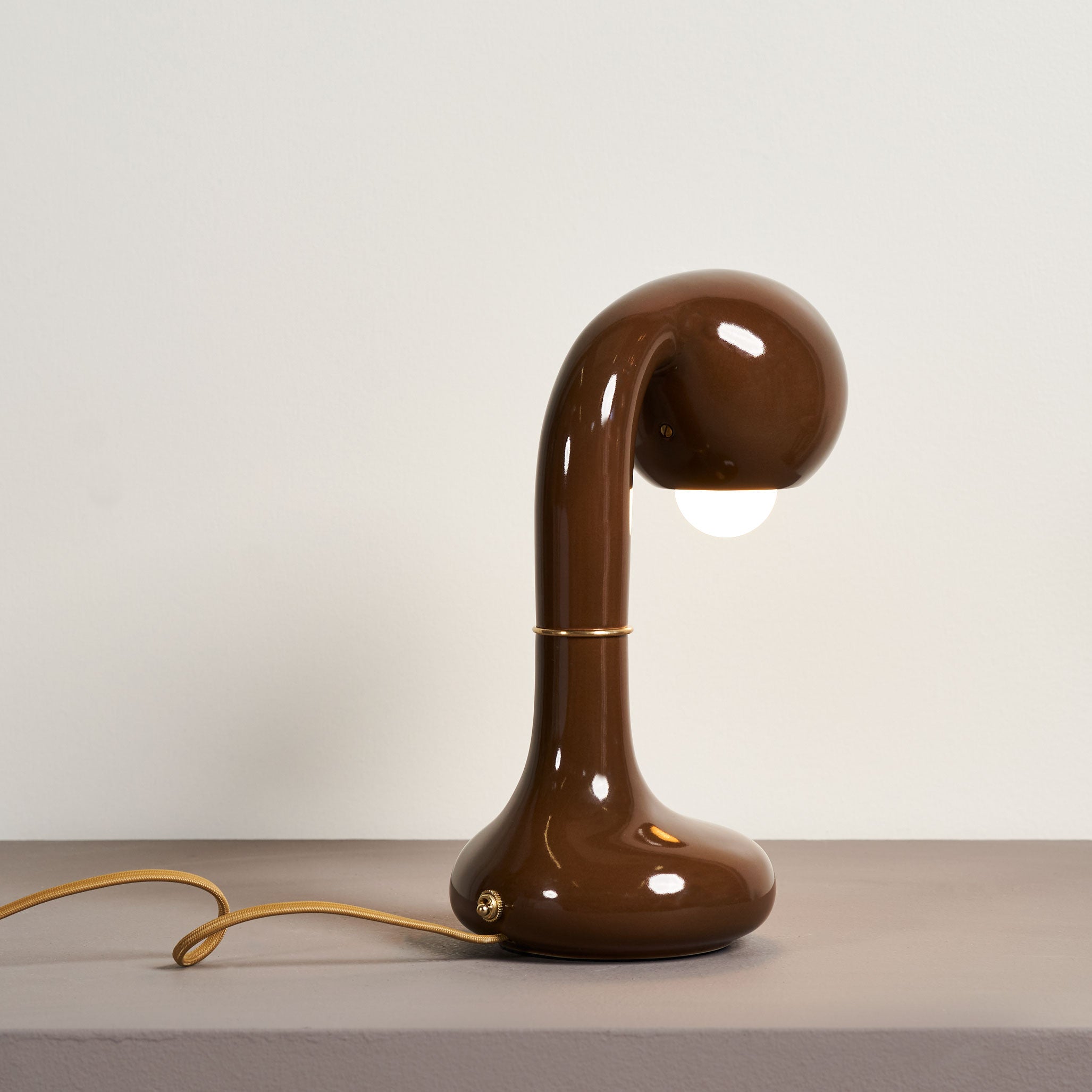 Gloss Cocoa 12” TABLE LAMP