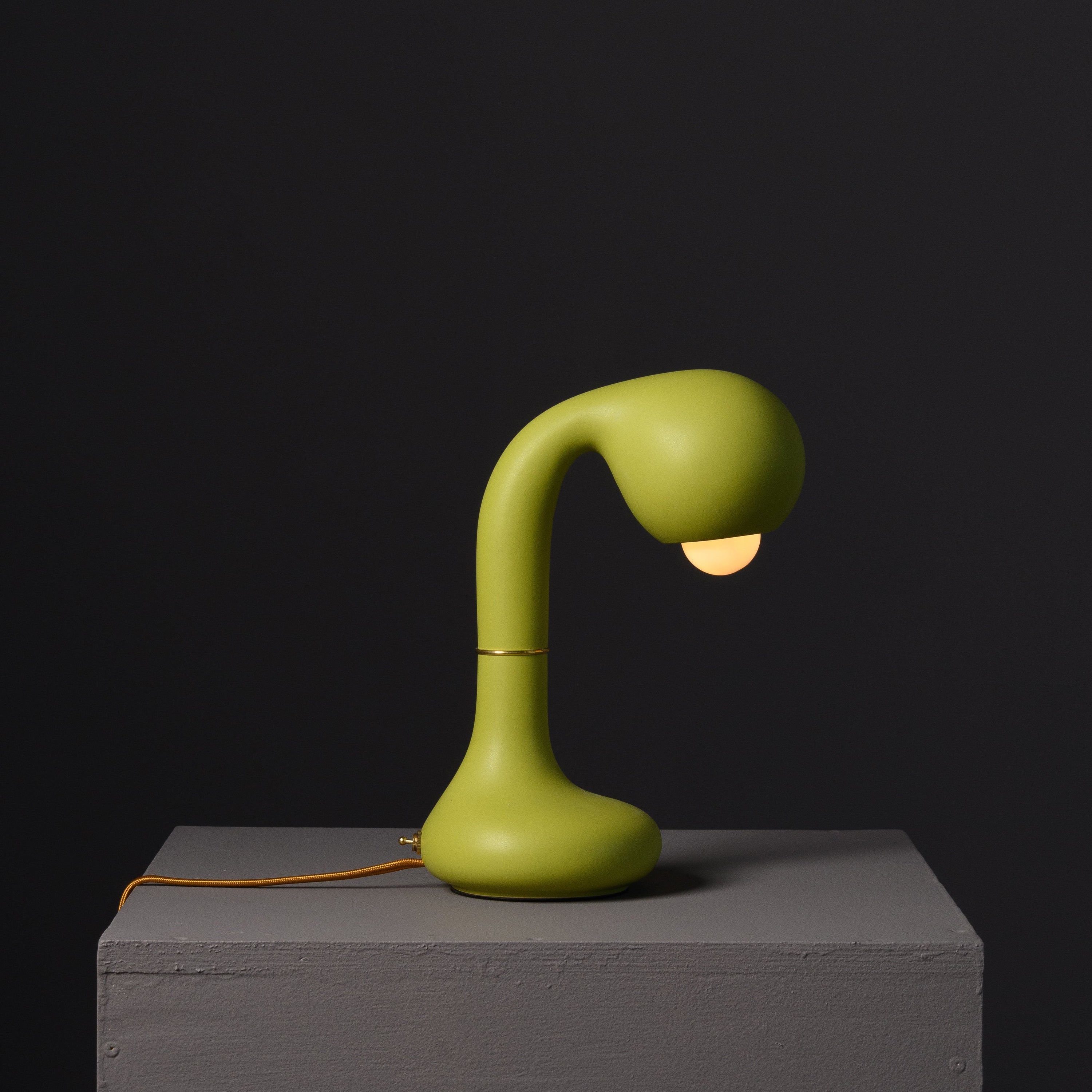 Gloss Chartreuse 12” TABLE LAMP