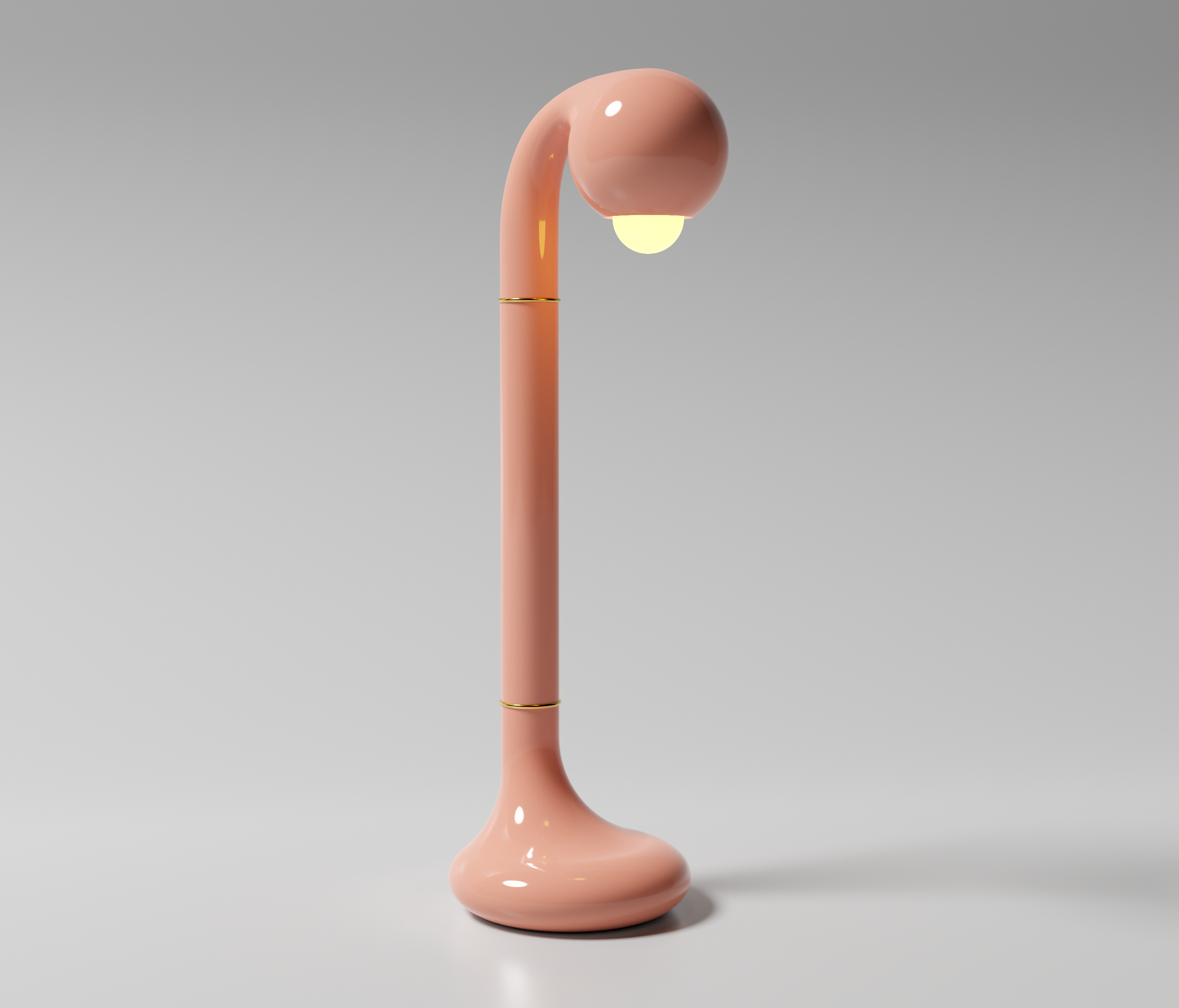 Gloss Pink 24" TABLE LAMP