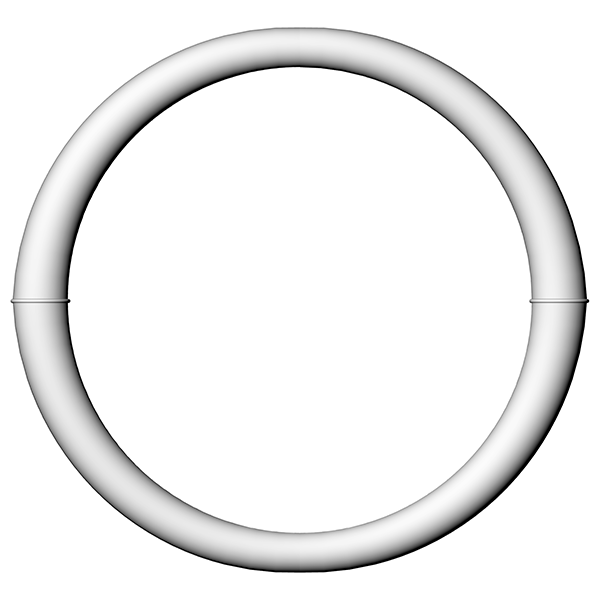 08 Matte Yellow Ochre 47cm ROUND WALL MIRROR