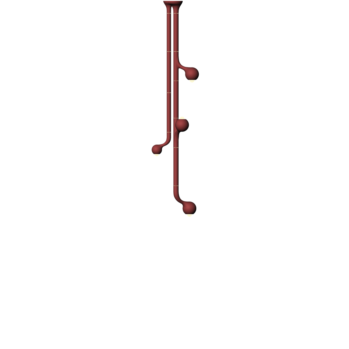 CHANDELIERS WITH 2 STEMS