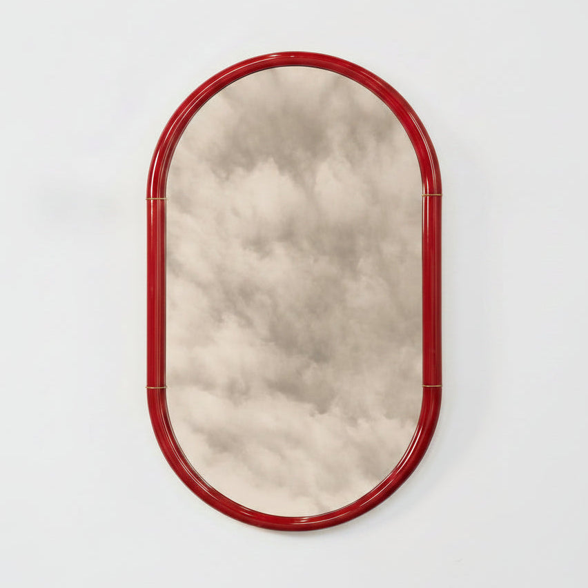 GLOSS RED WALL MIRROR 24" x 40"