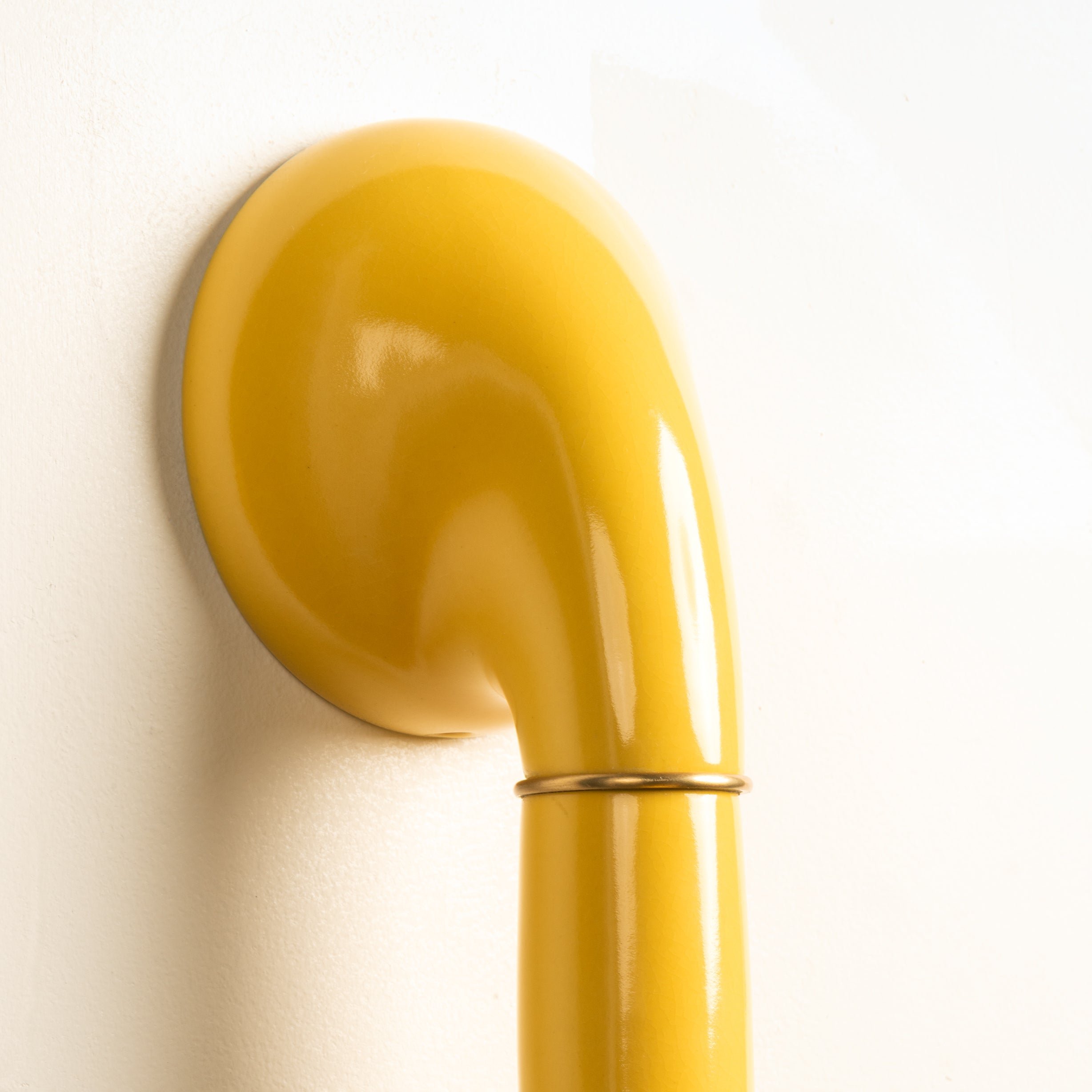 GLOSS YELLOW WALL SCONCE 15"