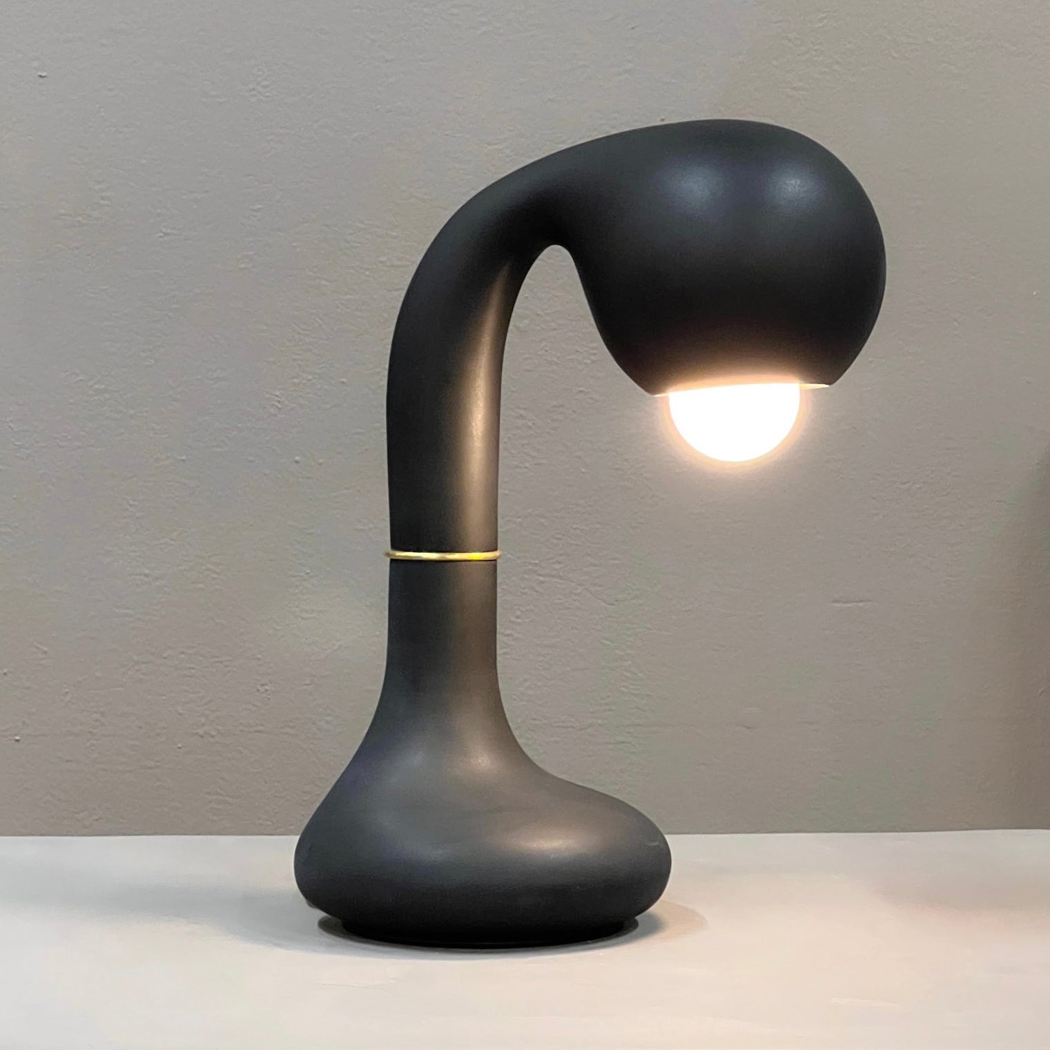 9181 Matte Black 12” TABLE LAMP