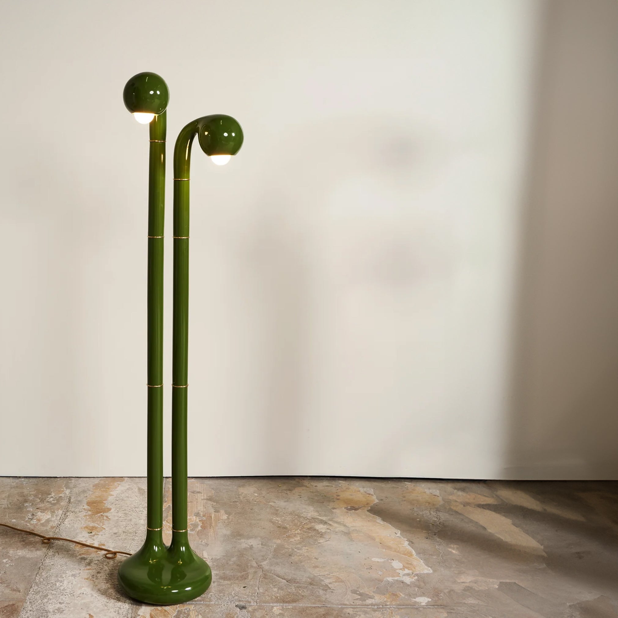 54" 2-GLOBE FLOOR LAMP