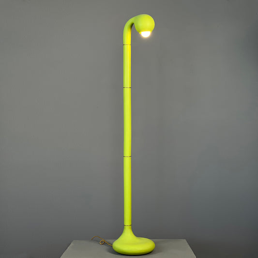 9214 Chartreuse 54" SINGLE GLOBE FLOOR LAMP