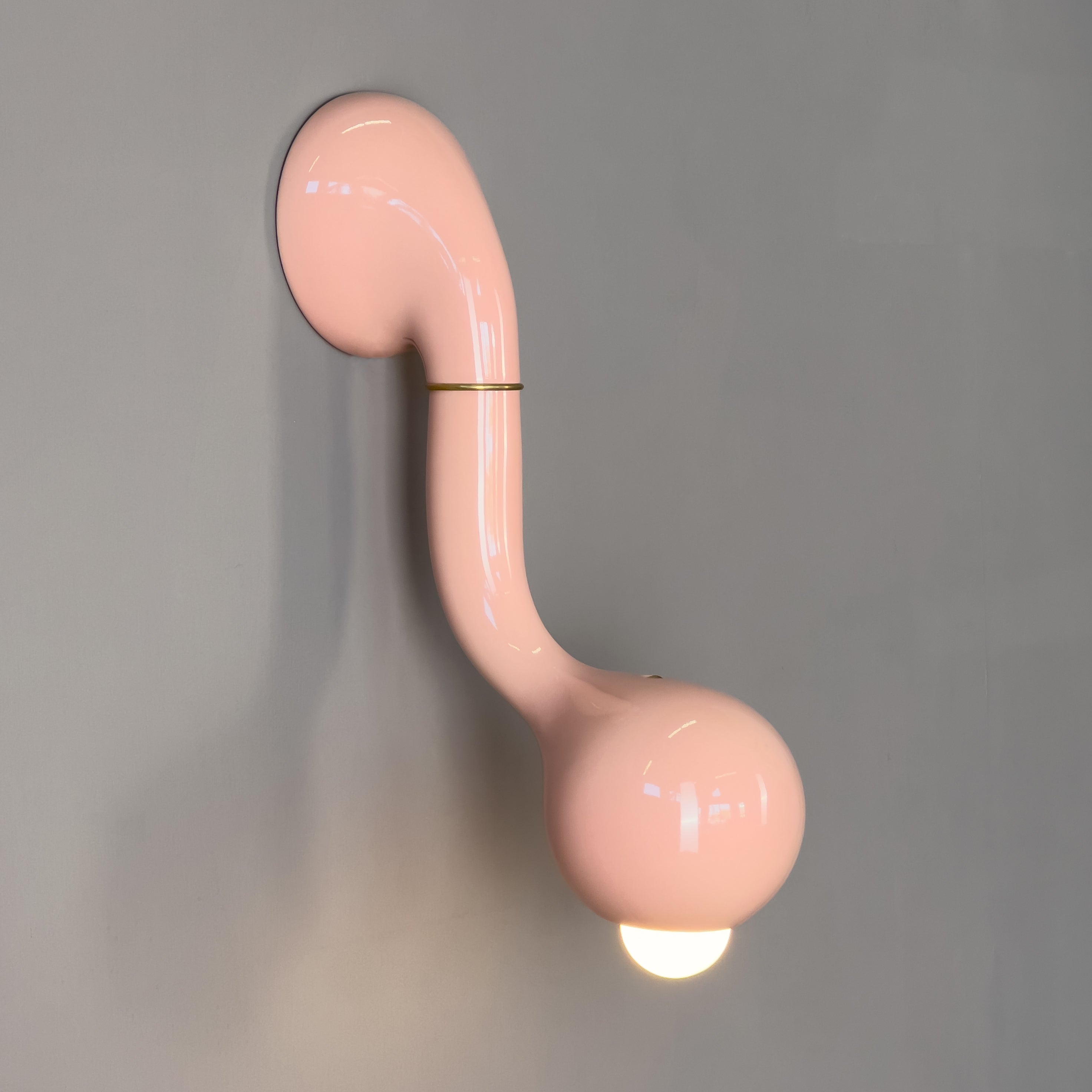9342 Gloss Pink WALL SCONCE A 15"