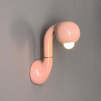 9343 Gloss Pink WALL SCONCE A 12"