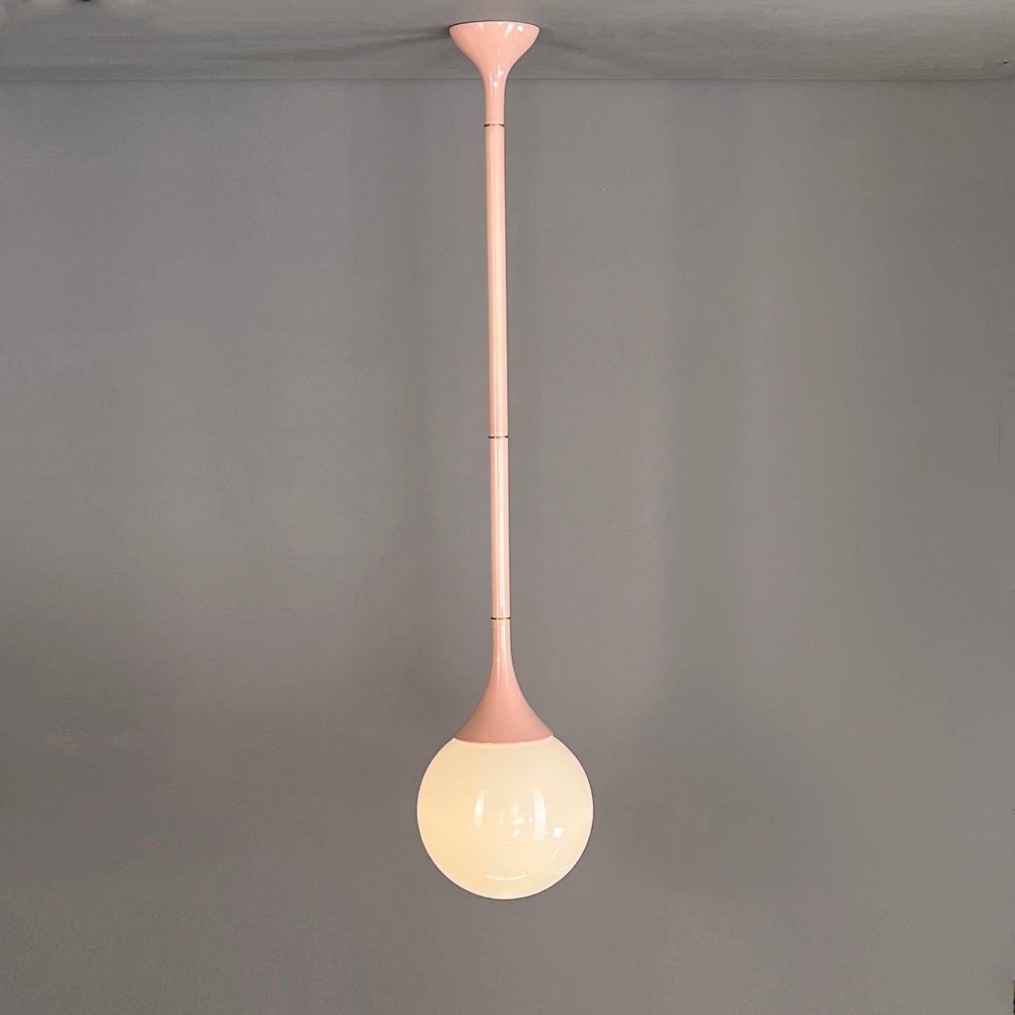 9345 Gloss Pink MOONDROP Pendant 48" x 10"