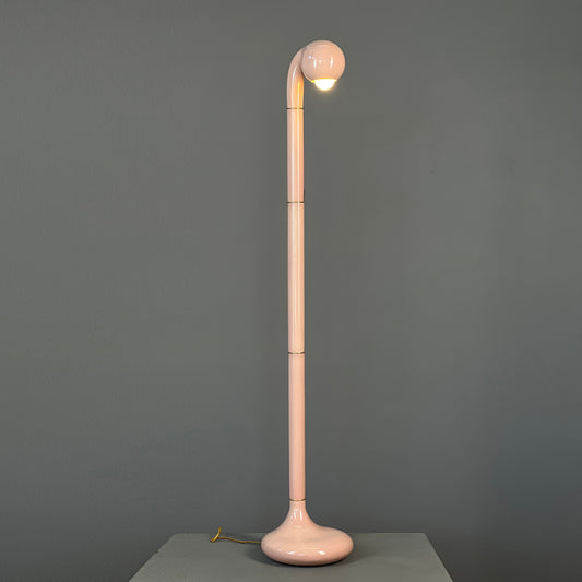 9366 Gloss Pink 54" SINGLE GLOBE FLOOR LAMP