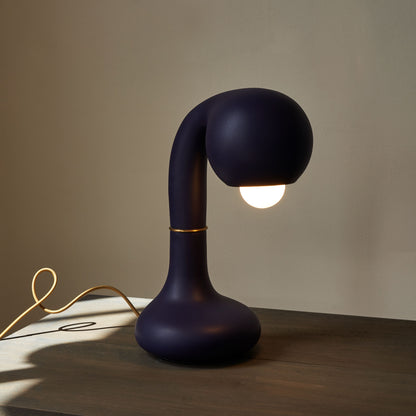 9382 Matte Midnight Purple 12” TABLE LAMP