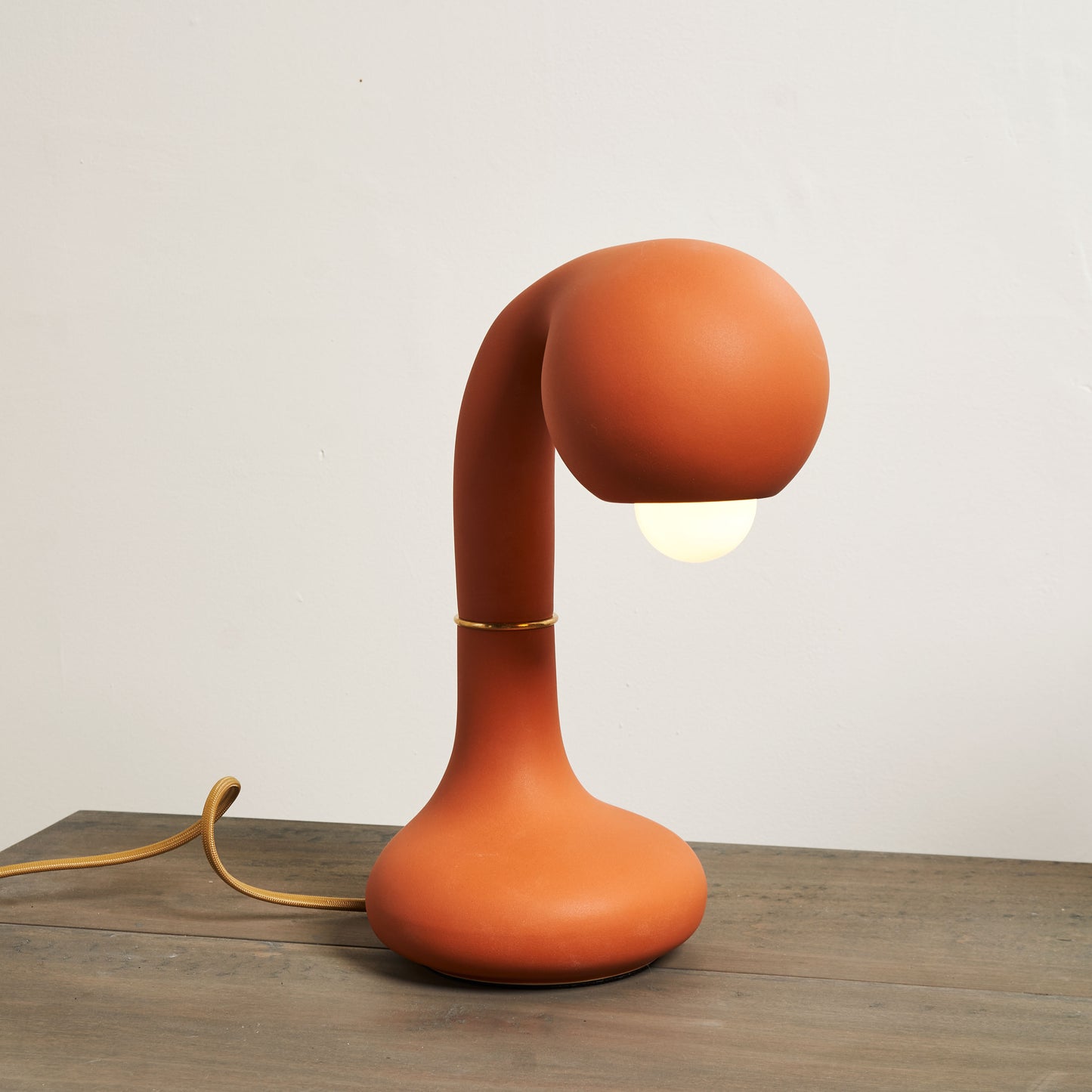 9383 Matte Burnt Orange 12” TABLE LAMP