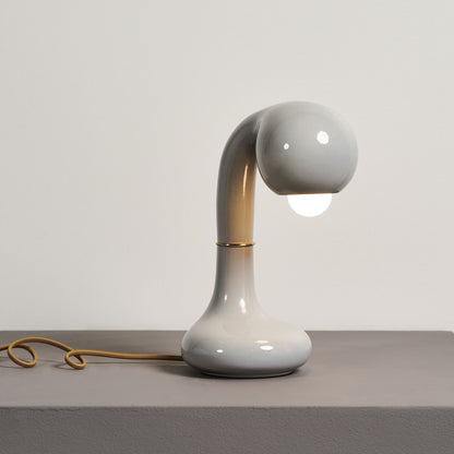9393 Gloss Moon Grey 12” TABLE LAMP