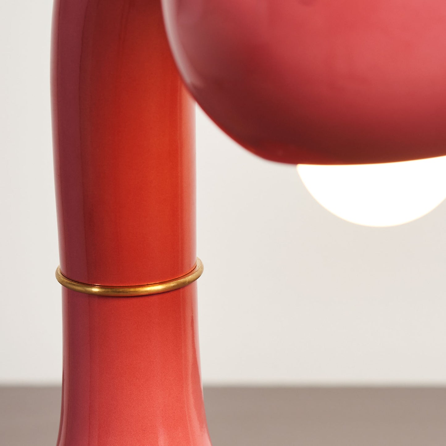 9394 Gloss Rose Pink 12” TABLE LAMP
