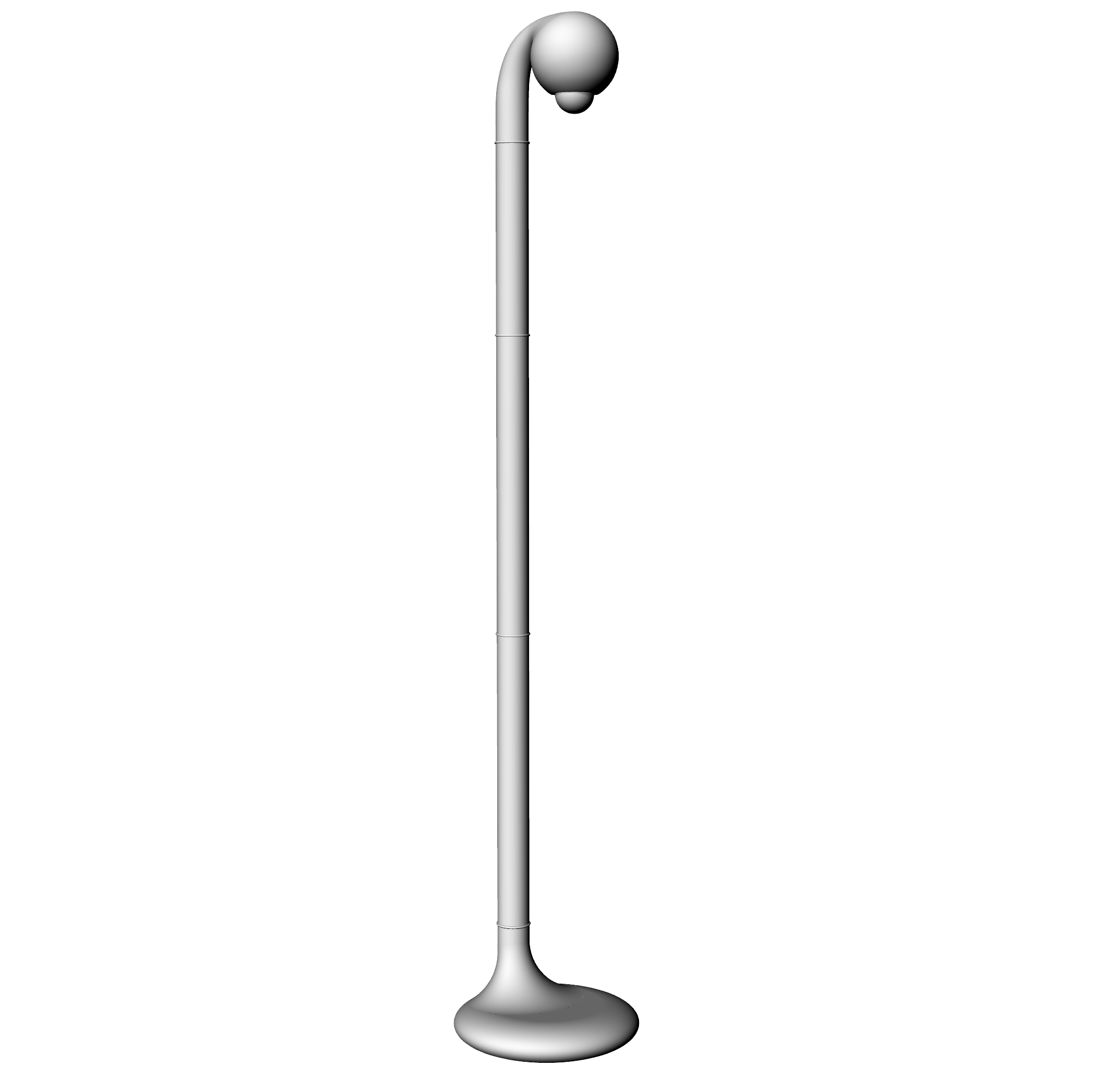 54" SINGLE GLOBE FLOOR LAMP