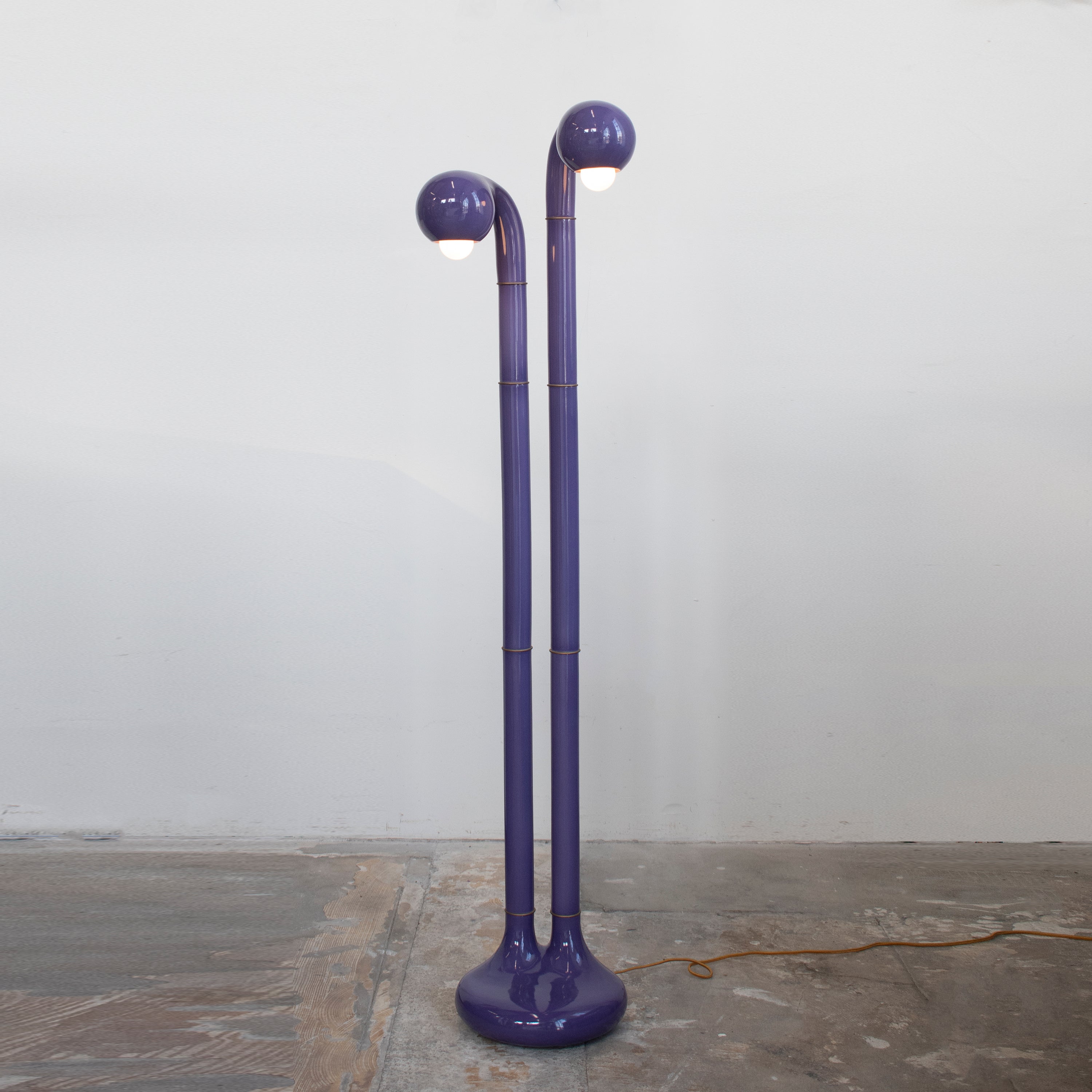 Lavender 54" 2-GLOBE FLOOR LAMP