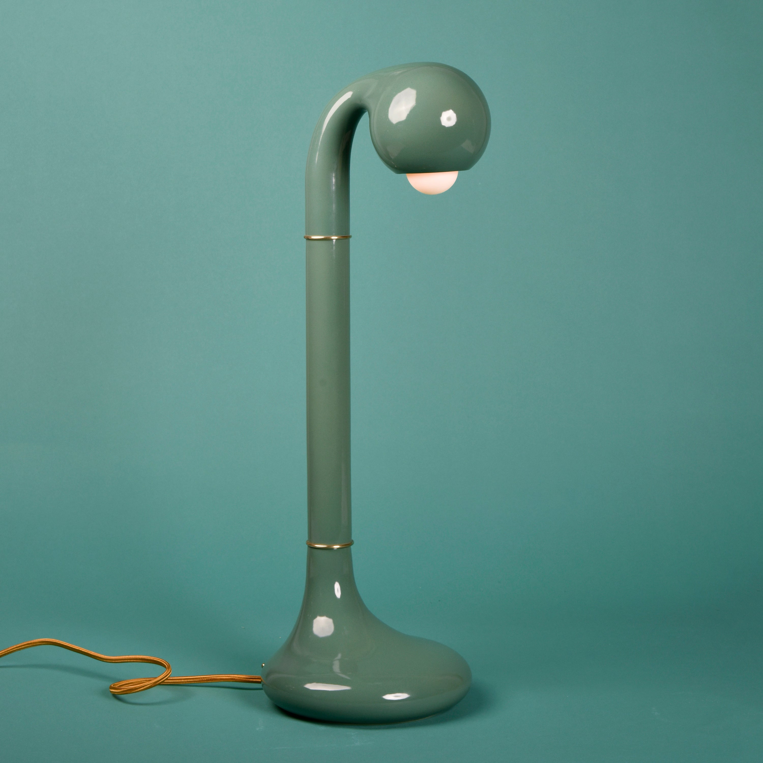 Gloss Teal 24" TABLE LAMP