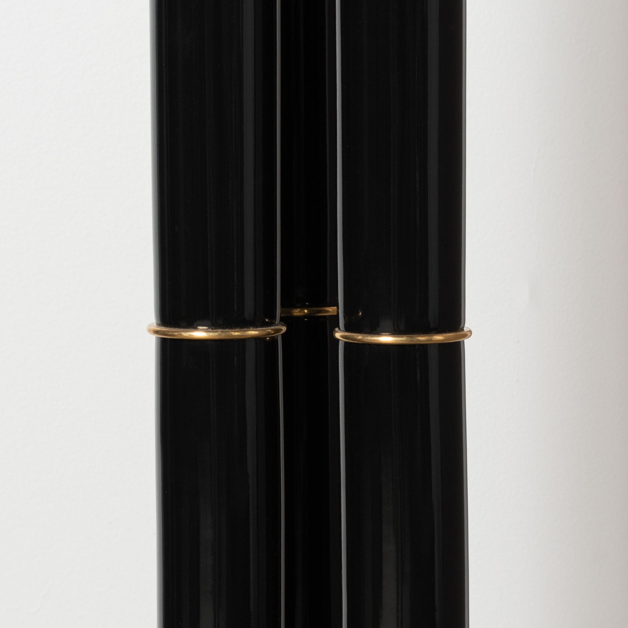 Gloss Black 54" 3-GLOBE FLOOR LAMP