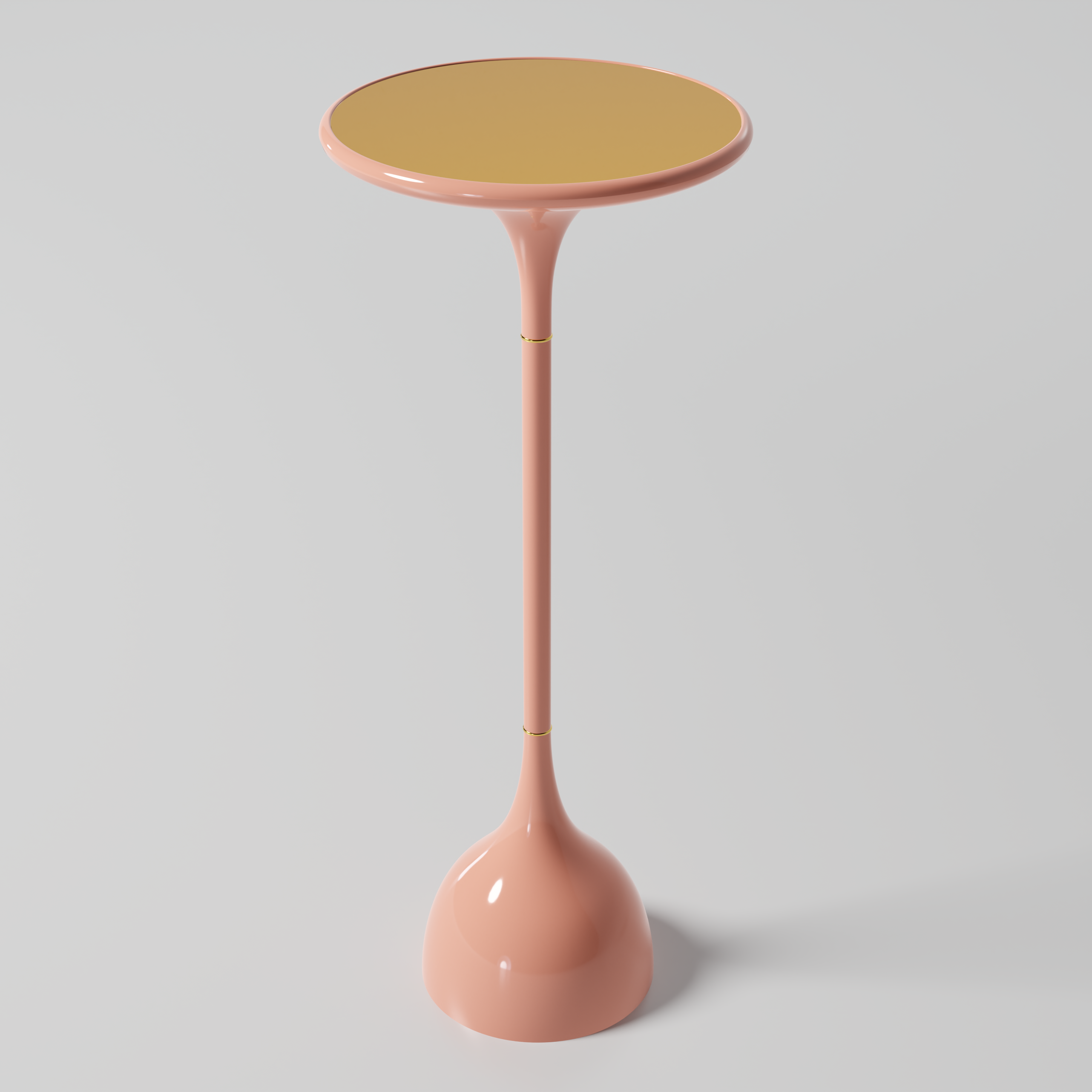 GLOSS PINK BEGINNING END TABLE 14" x 30"