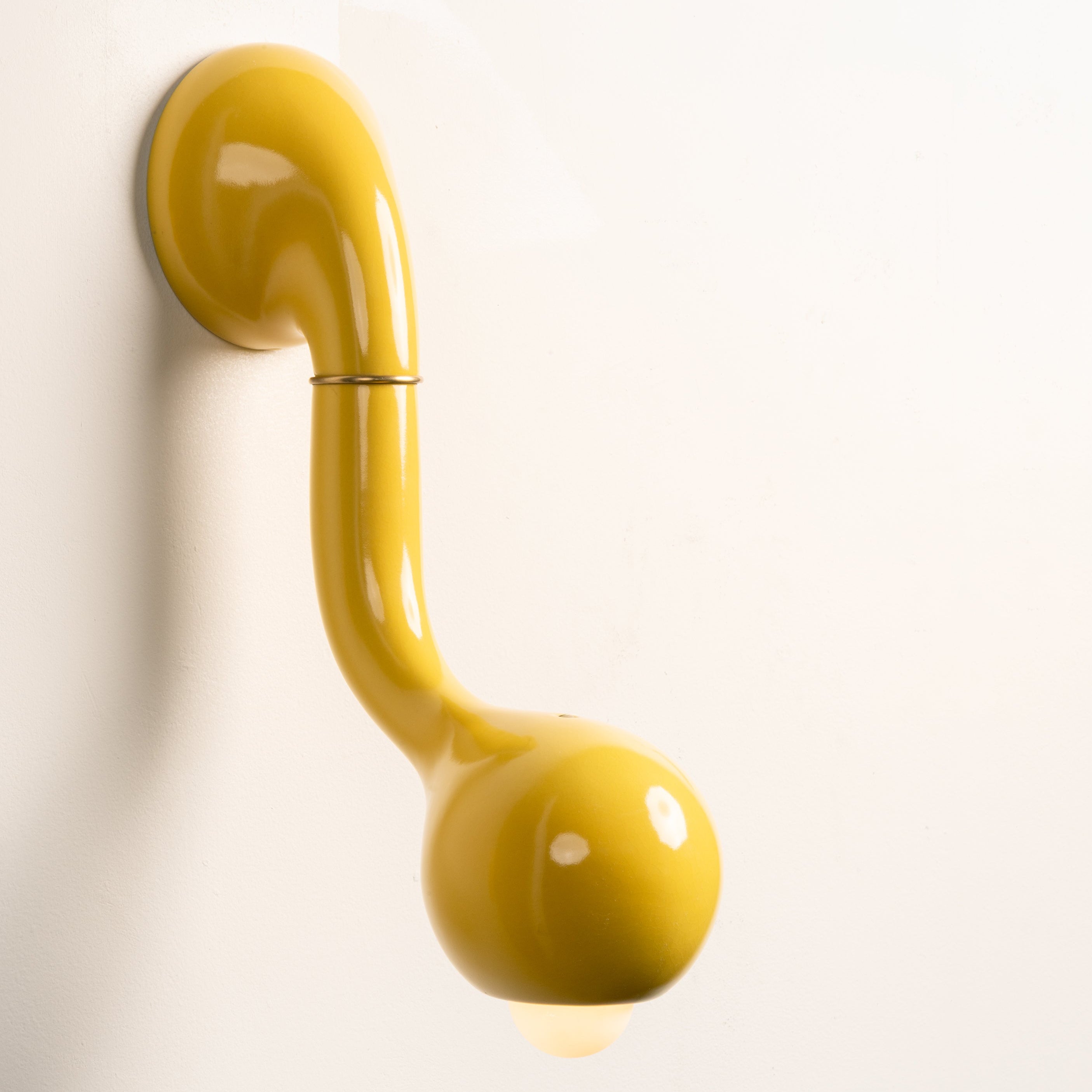 GLOSS YELLOW WALL SCONCE 15"
