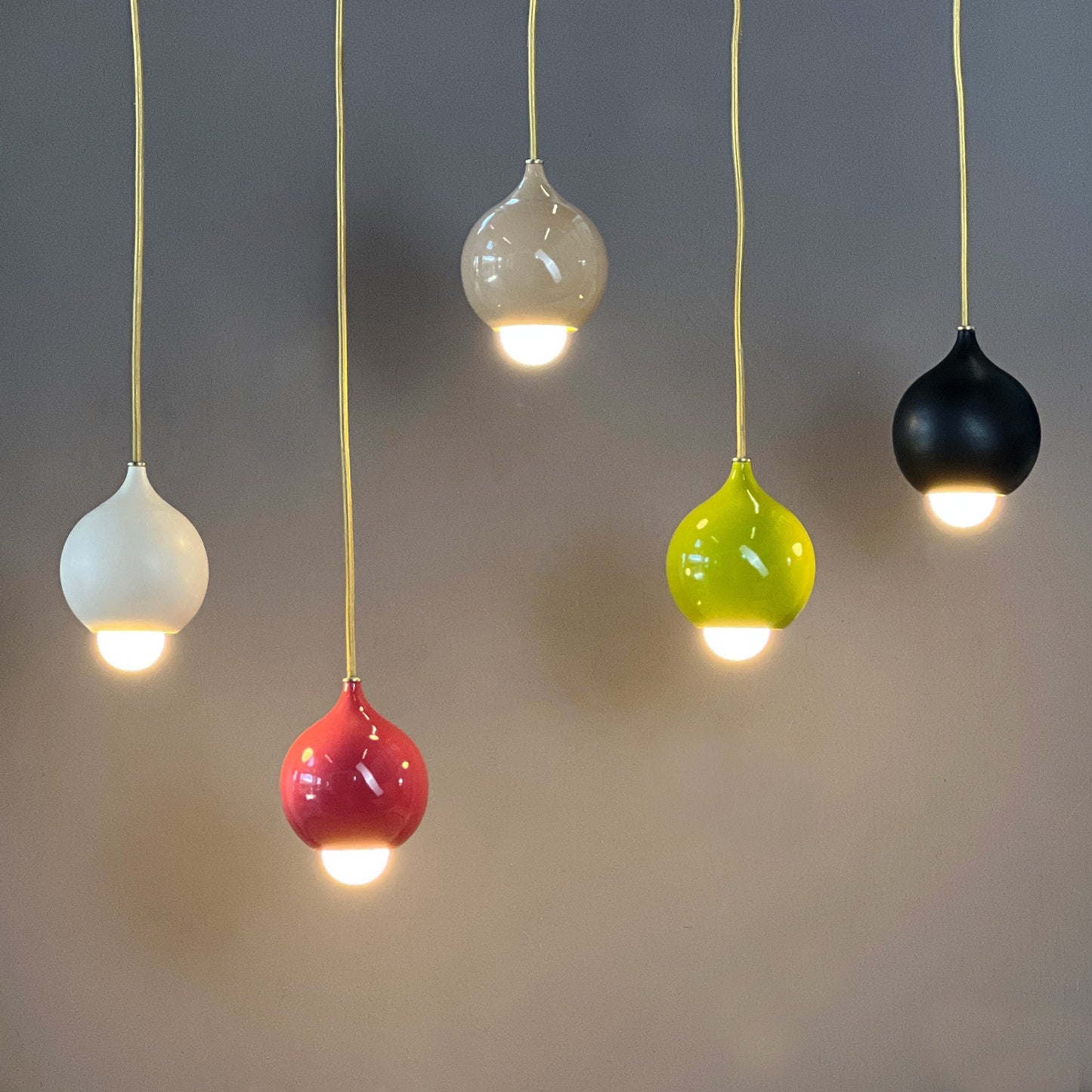 Gloss Chartreuse Droplet Pendant