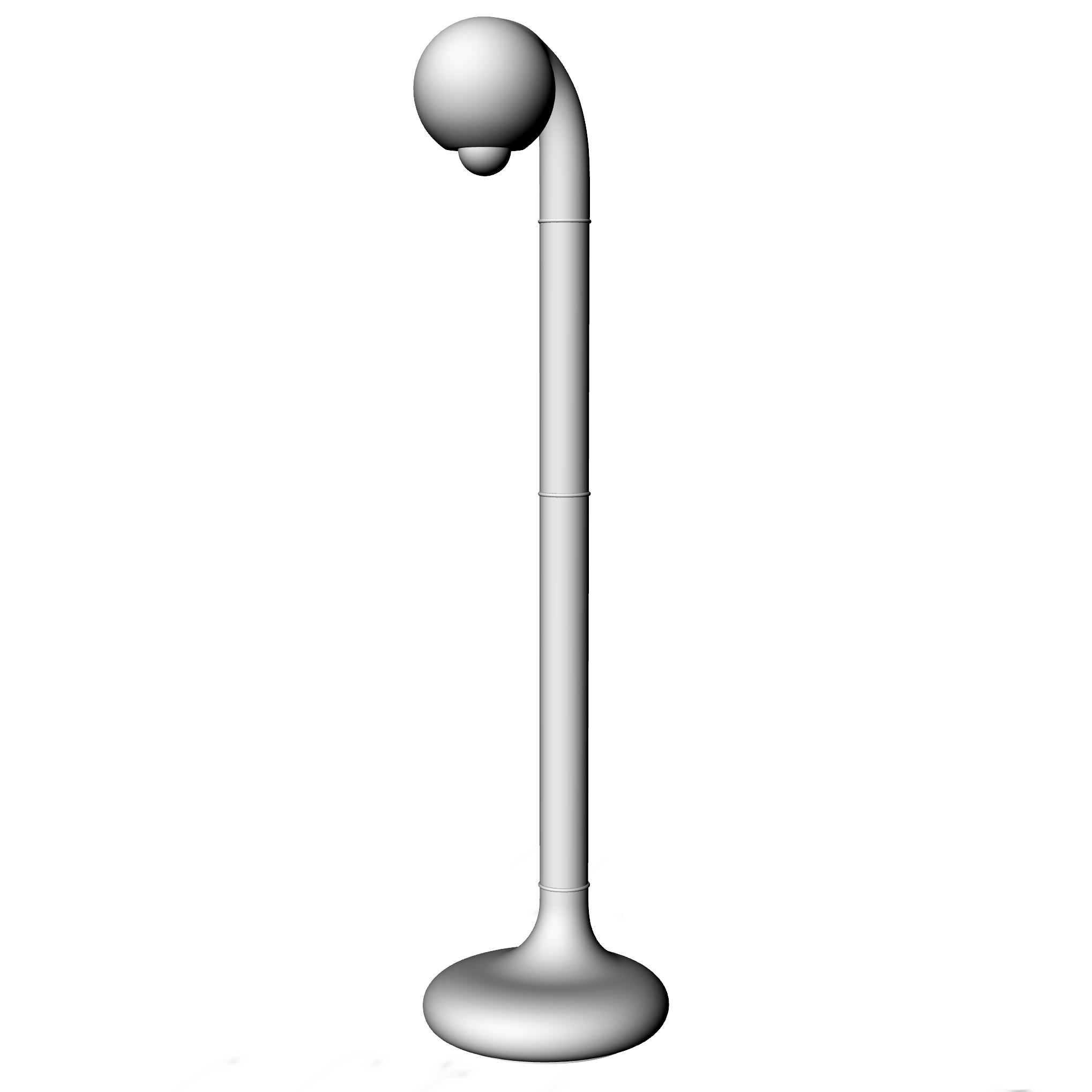 60" SINGLE GLOBE FLOOR LAMP