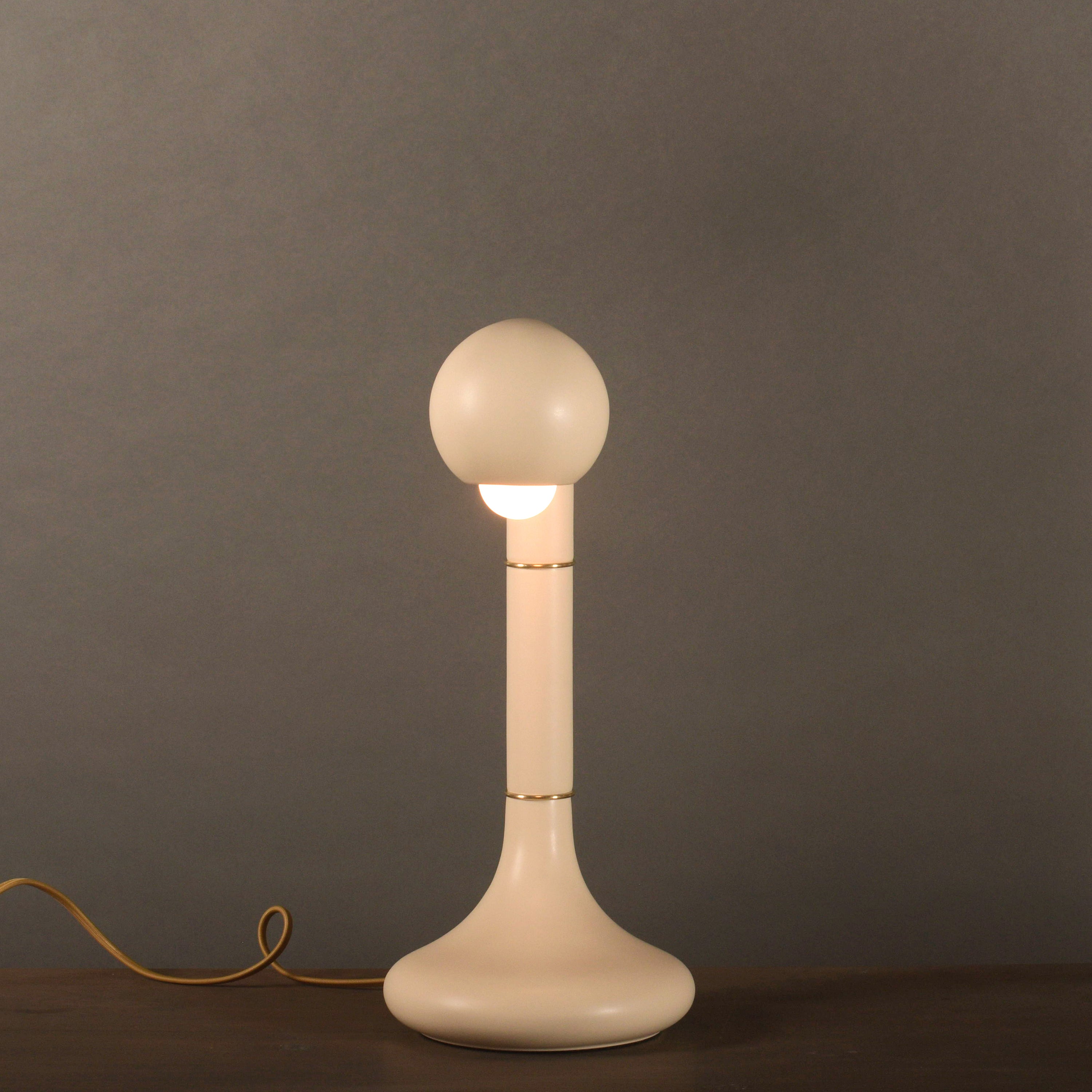 Matte Cream 18" TABLE LAMP