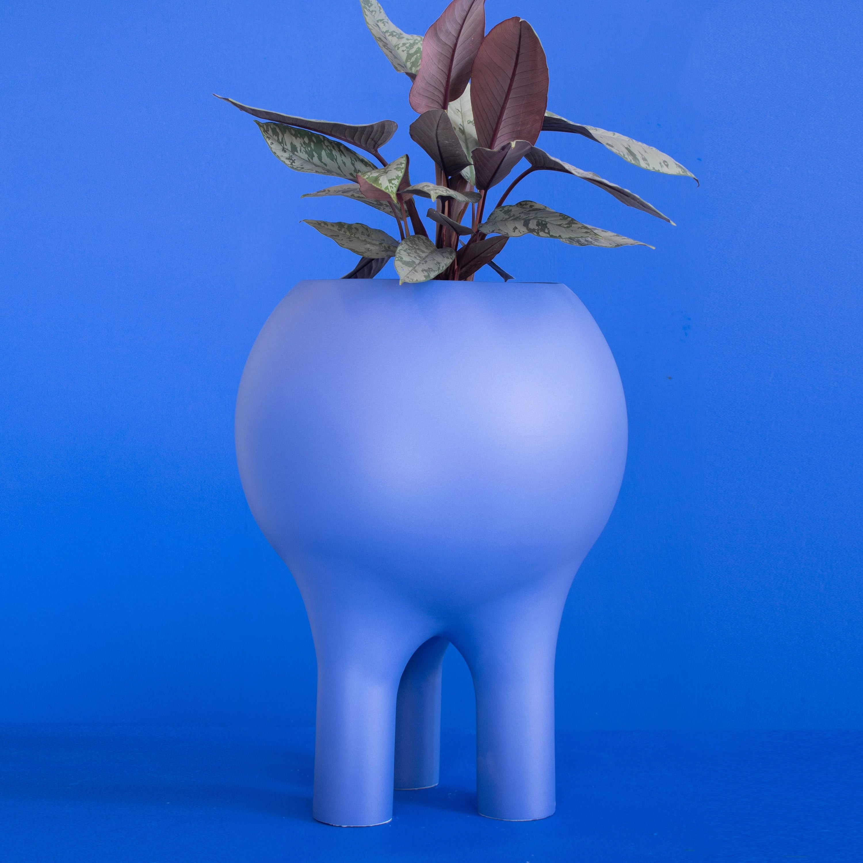 Matte Deep Blue Planter 22" x 16"