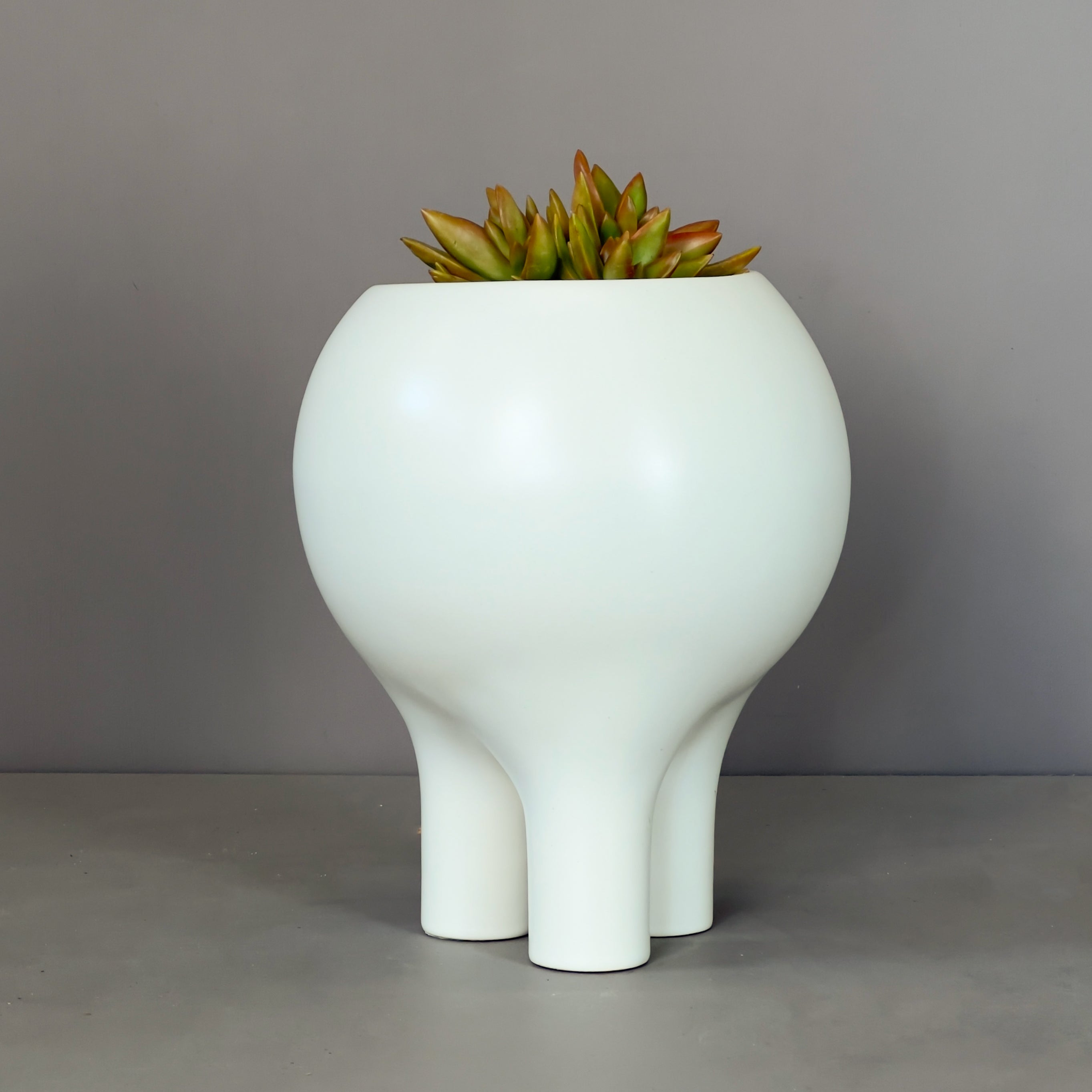matte white planter pot Planter 8" x 10" – ENTLER