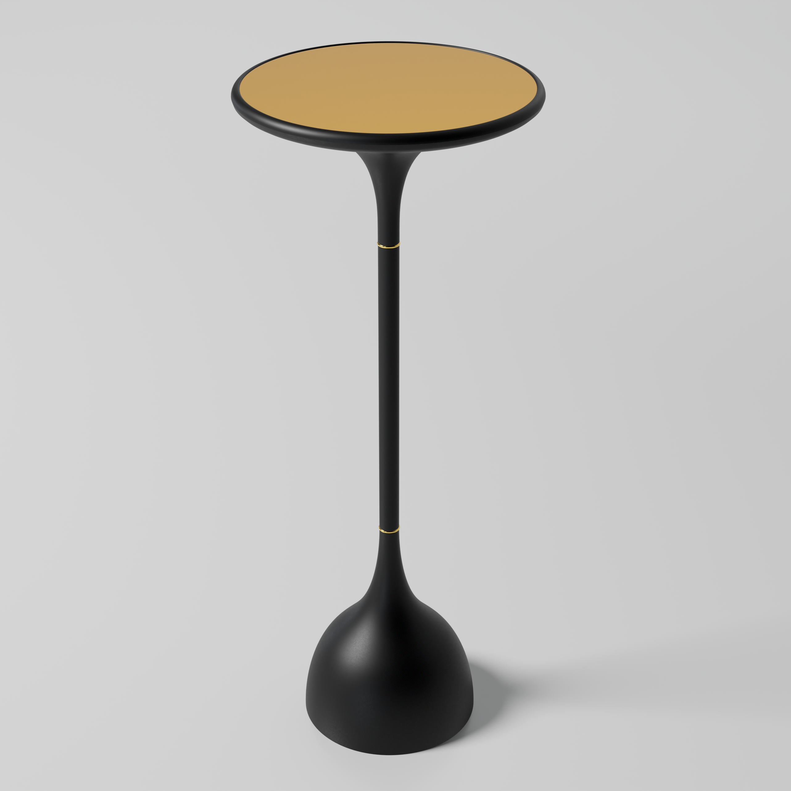 MATTE BLACK BEGINNING END TABLE 14" x 30"