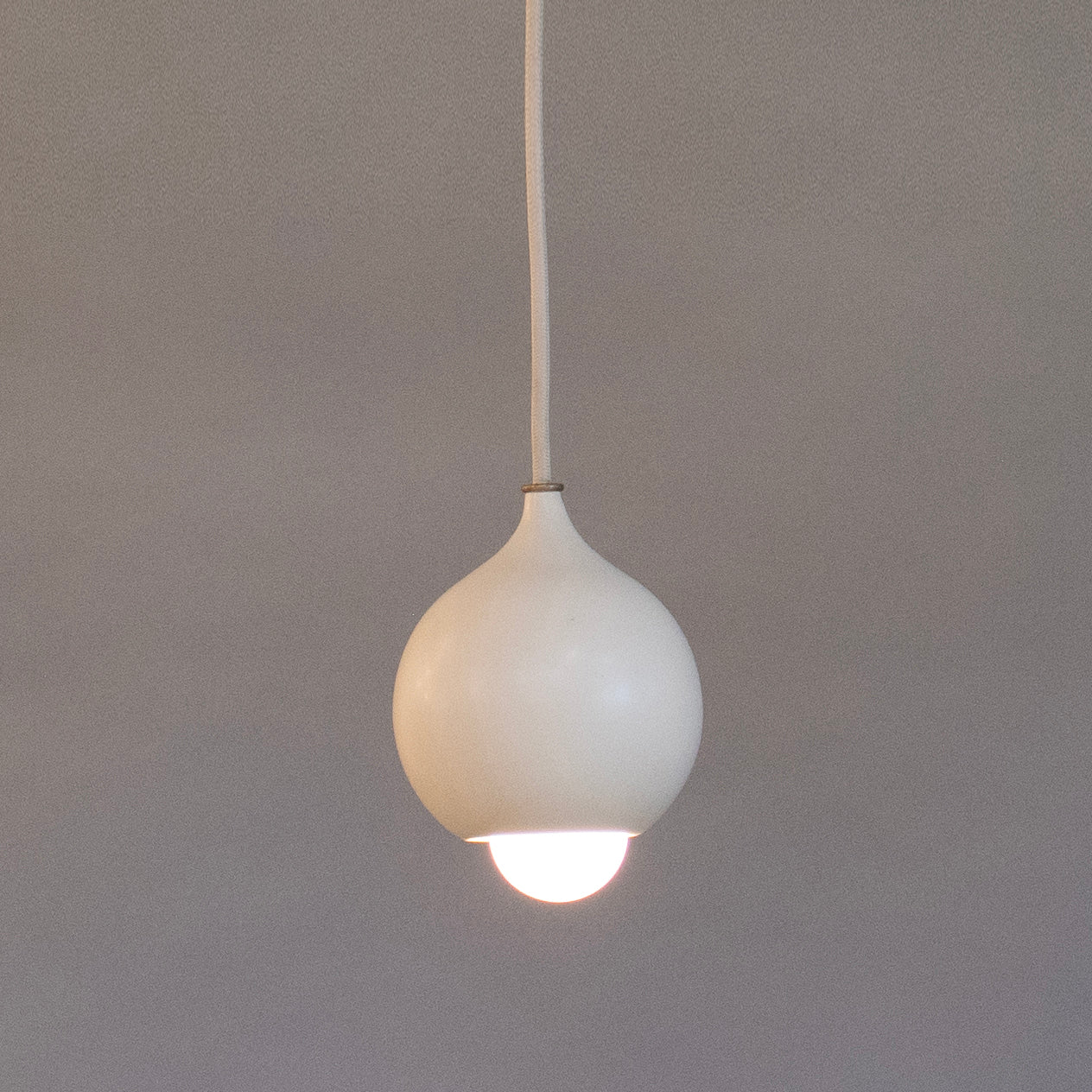 Matte Cream Droplet Pendant