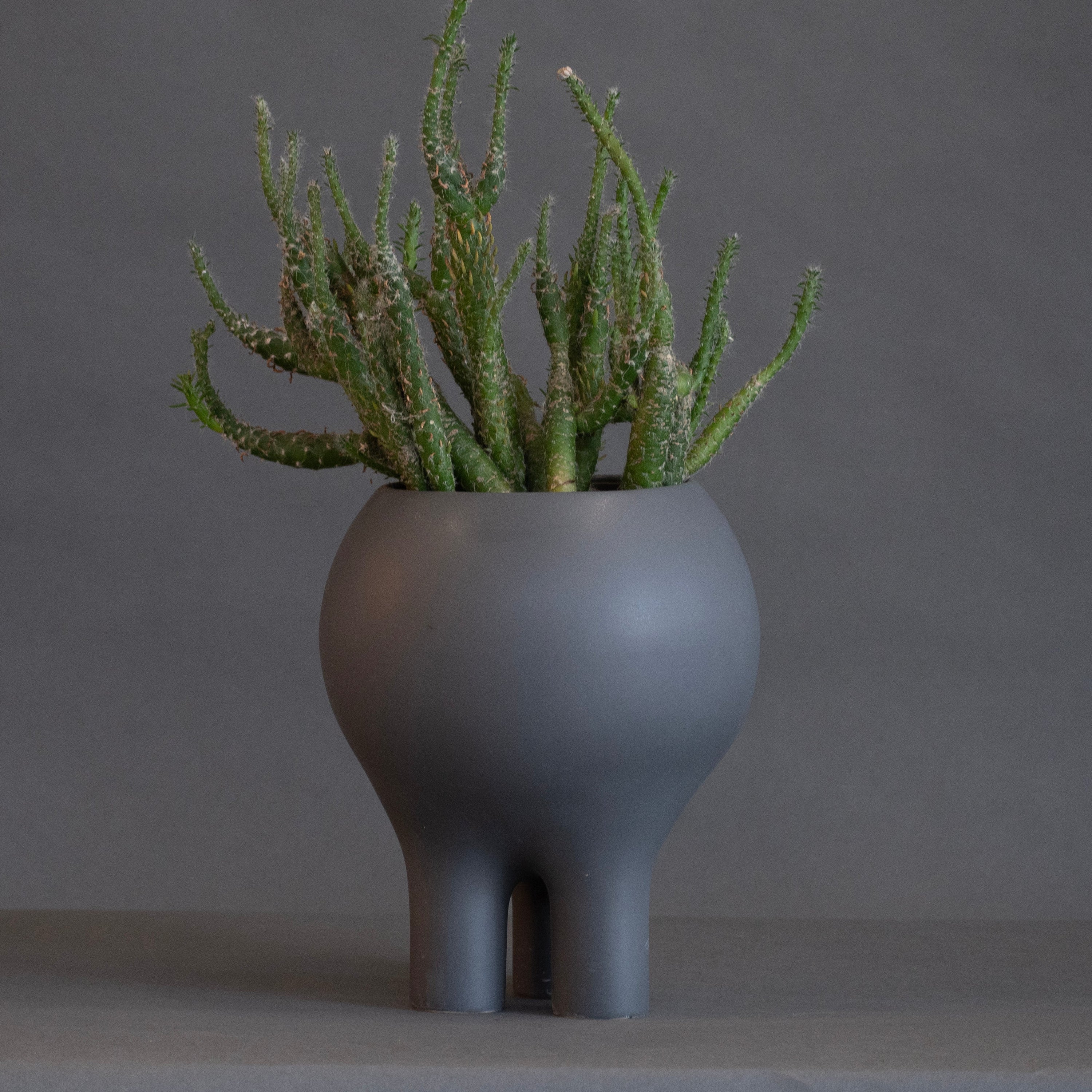 Matte Charcoal Planter 16" x 12"