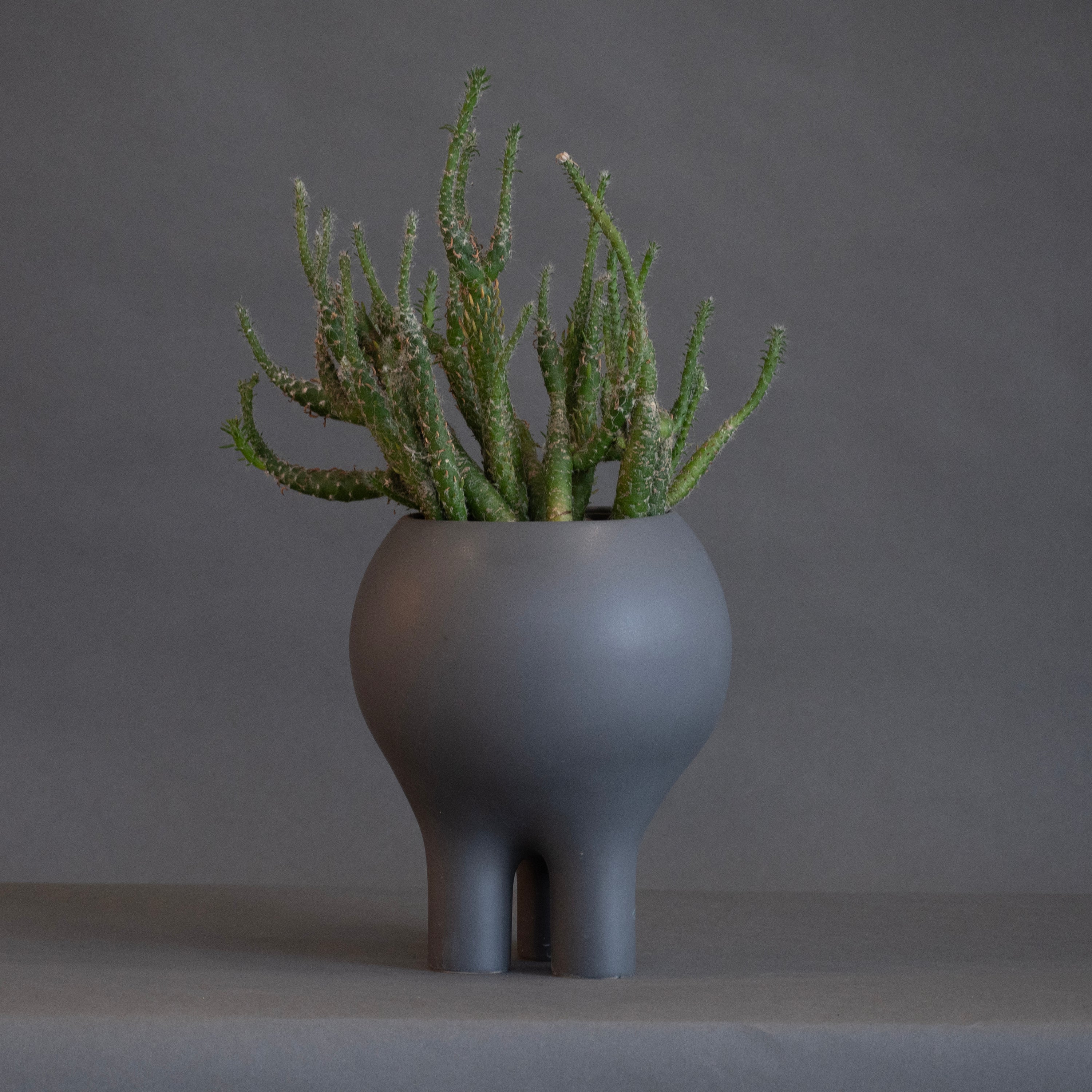 Matte Charcoal 10" x 8" Planter