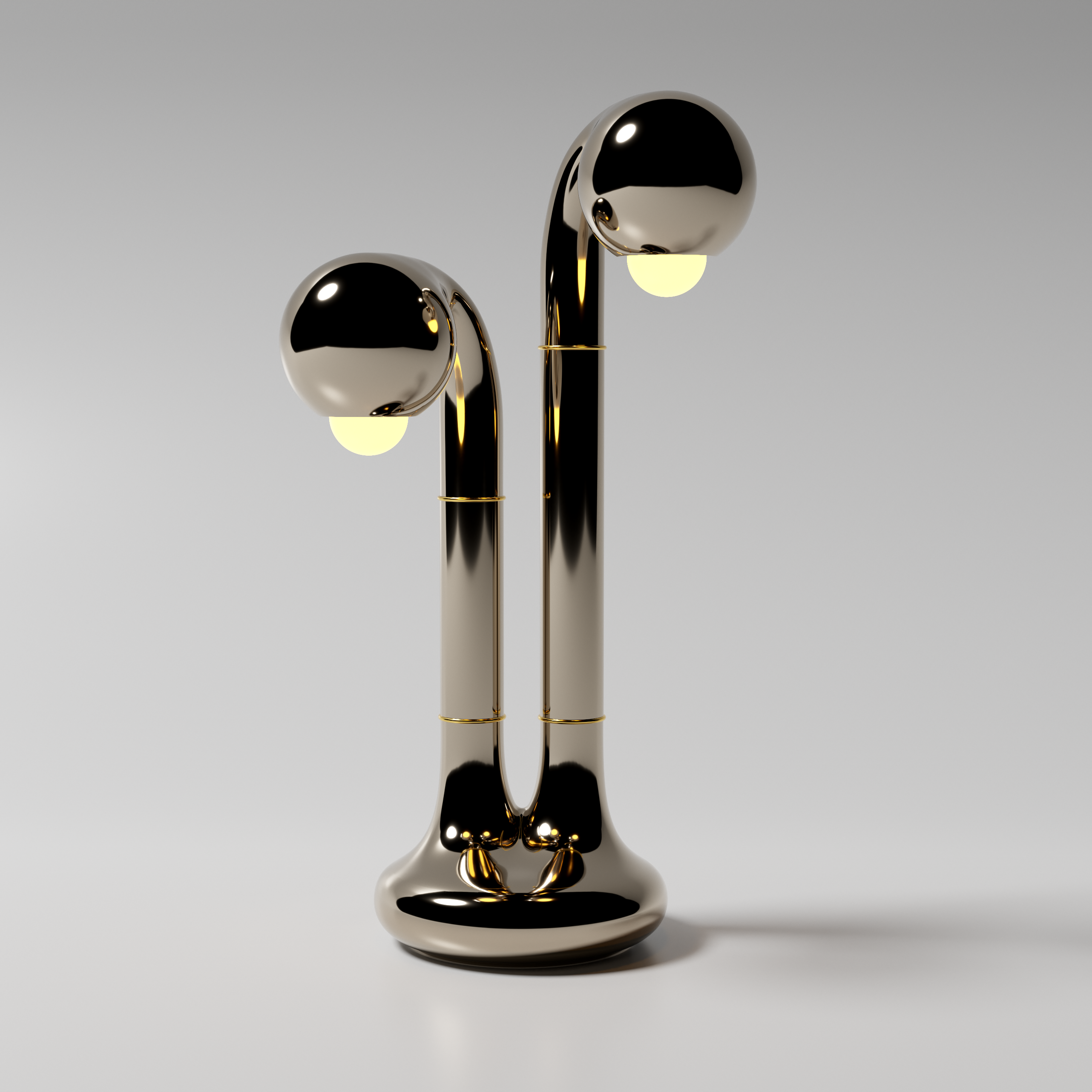 Palladium 24” 2-GLOBE TABLE LAMP