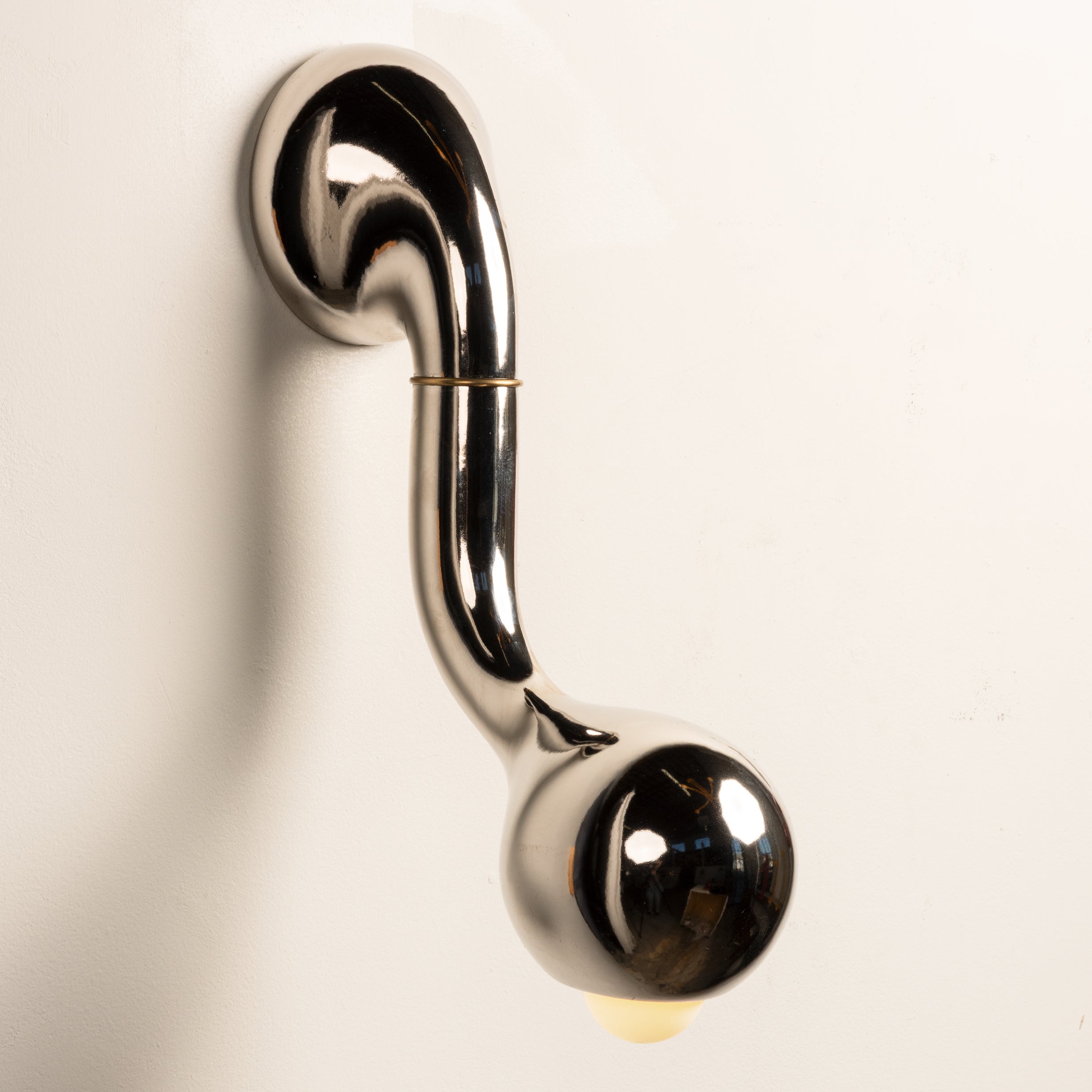 Palladium SINGLE GLOBE WALL SCONCE A 15" DROP