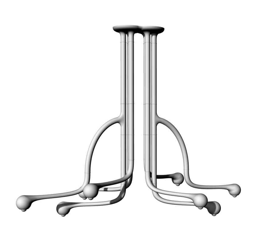 8-GLOBE CHANDELIER 60” x 36” x 76"