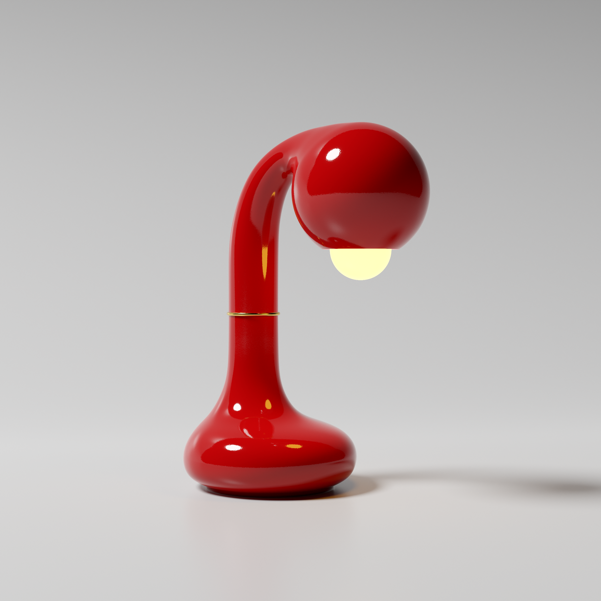 Gloss Cherry 12” TABLE LAMP