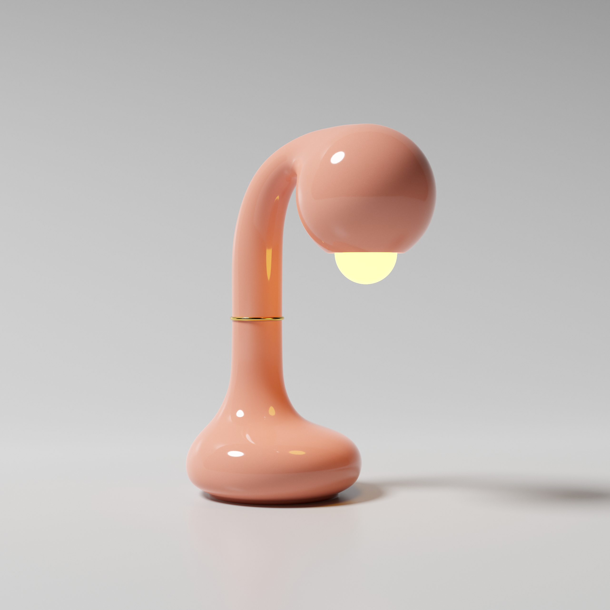 34 Gloss Pink 34cm TABLE LAMP