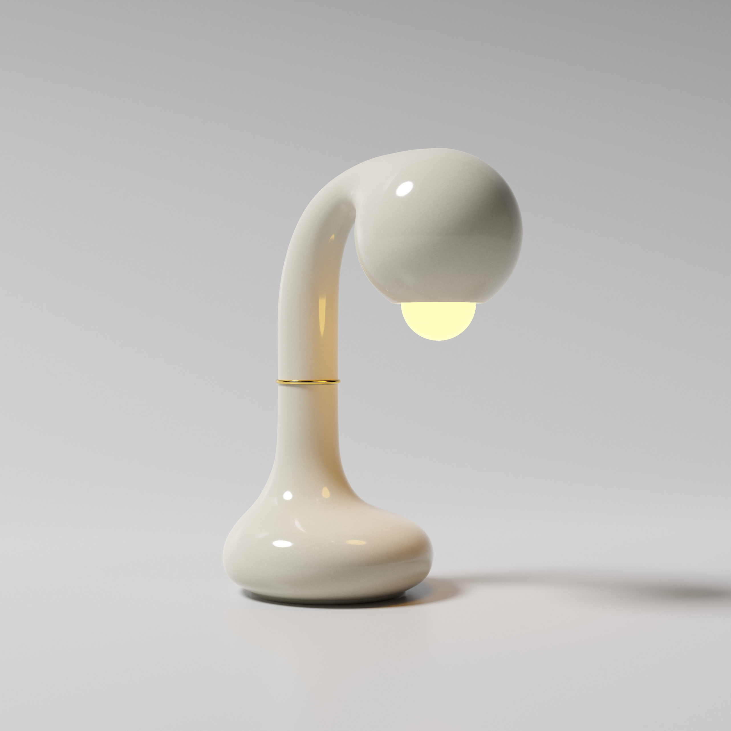 42 Matte White 34cm TABLE LAMP