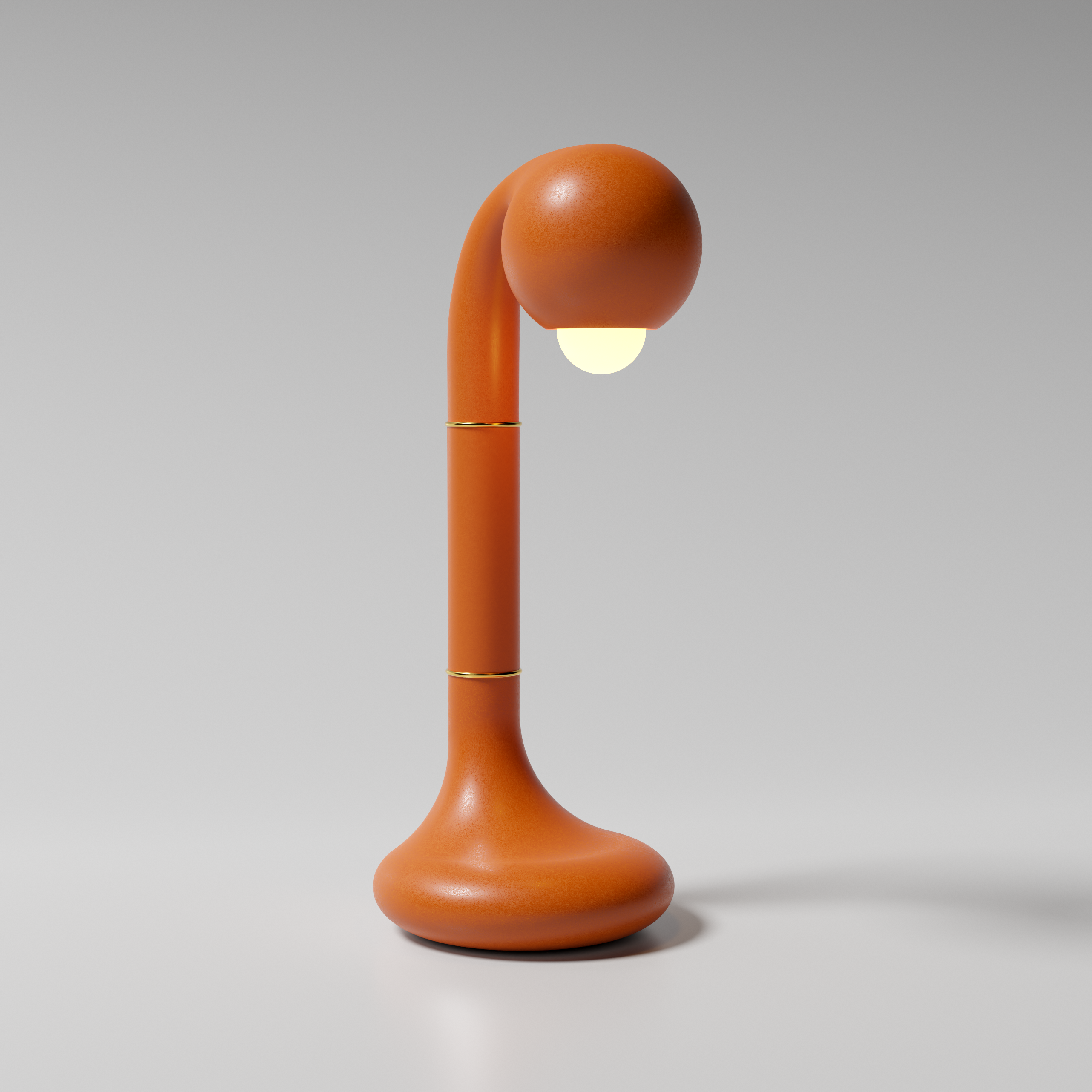 28 Matte Burnt Orange 47cm TABLE LAMP