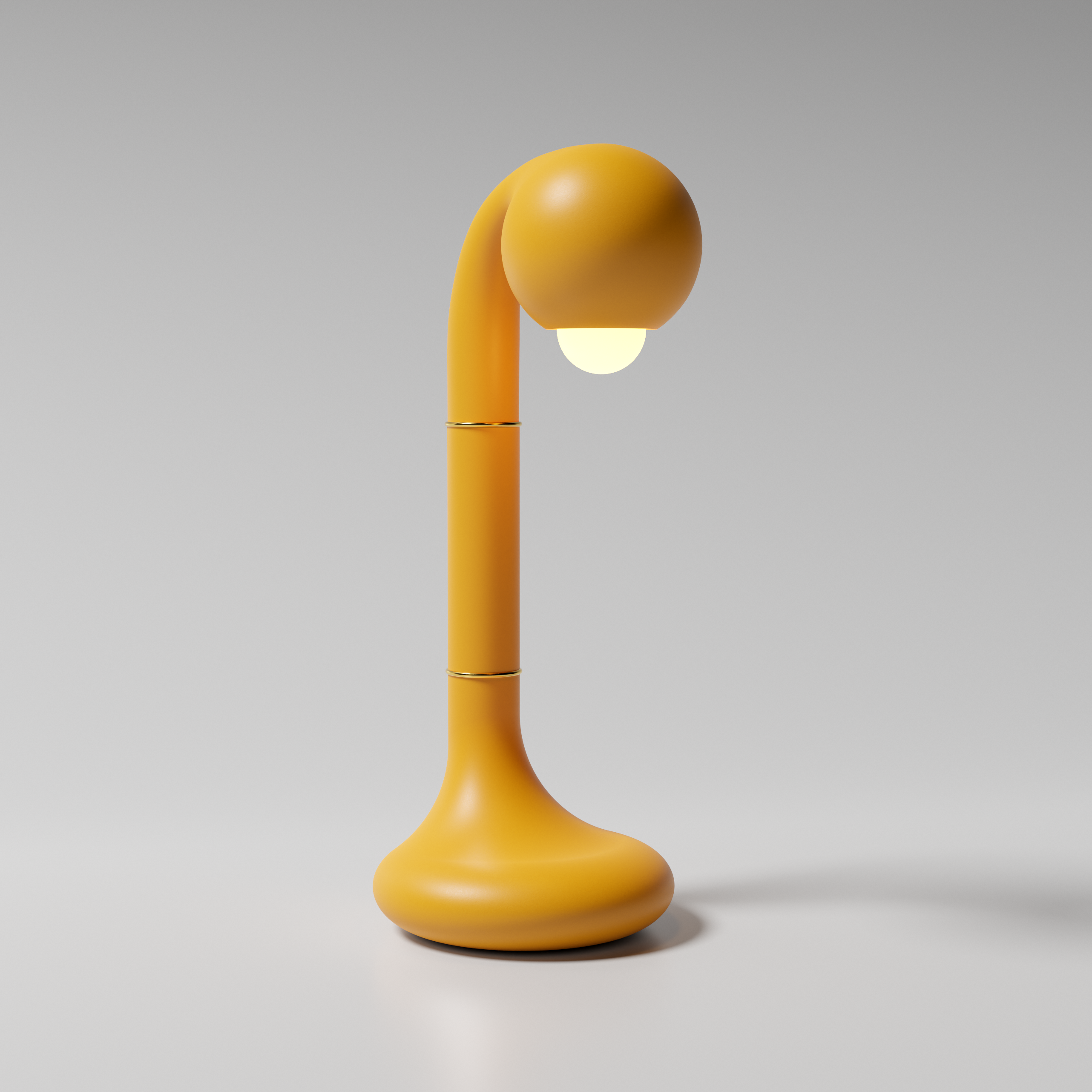 26 Matte Yellow Ochre 47cm TABLE LAMP
