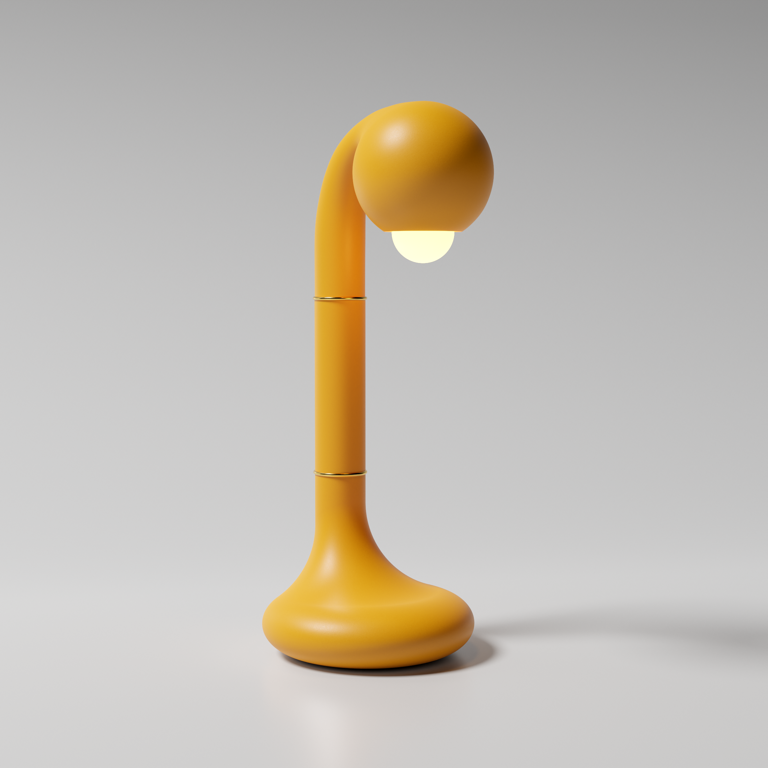 27 Matte Yellow Ochre 47cm TABLE LAMP