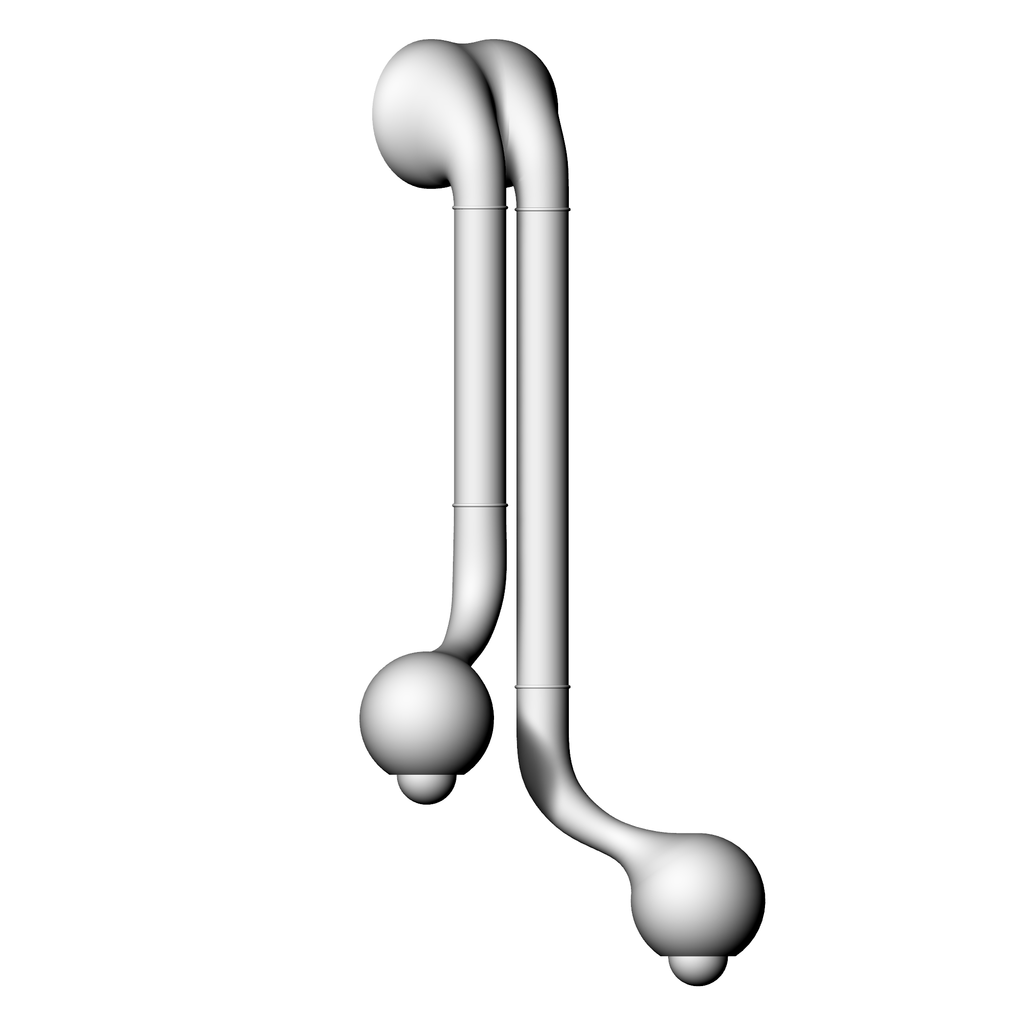 WALL SCONCE 2-GLOBE 32" x 17"