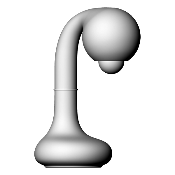 9097 Matte Grey 12” TABLE LAMP