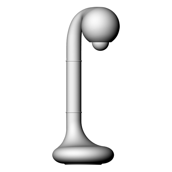 9310 Gloss Beige 18" TABLE LAMP