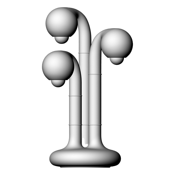 30” 3-GLOBE TABLE LAMP