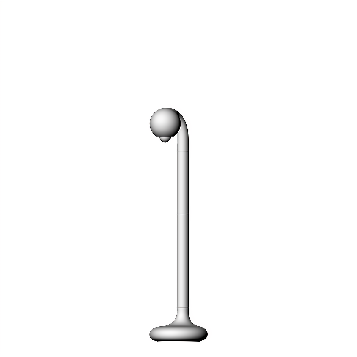 60" SINGLE GLOBE FLOOR LAMP