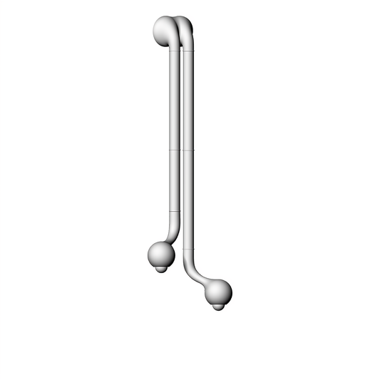 WALL SCONCE 2-GLOBE 48" x 17