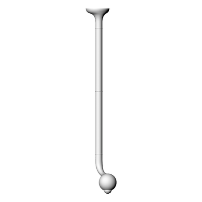CEILING LAMP 1-GLOBE 47 x 11"